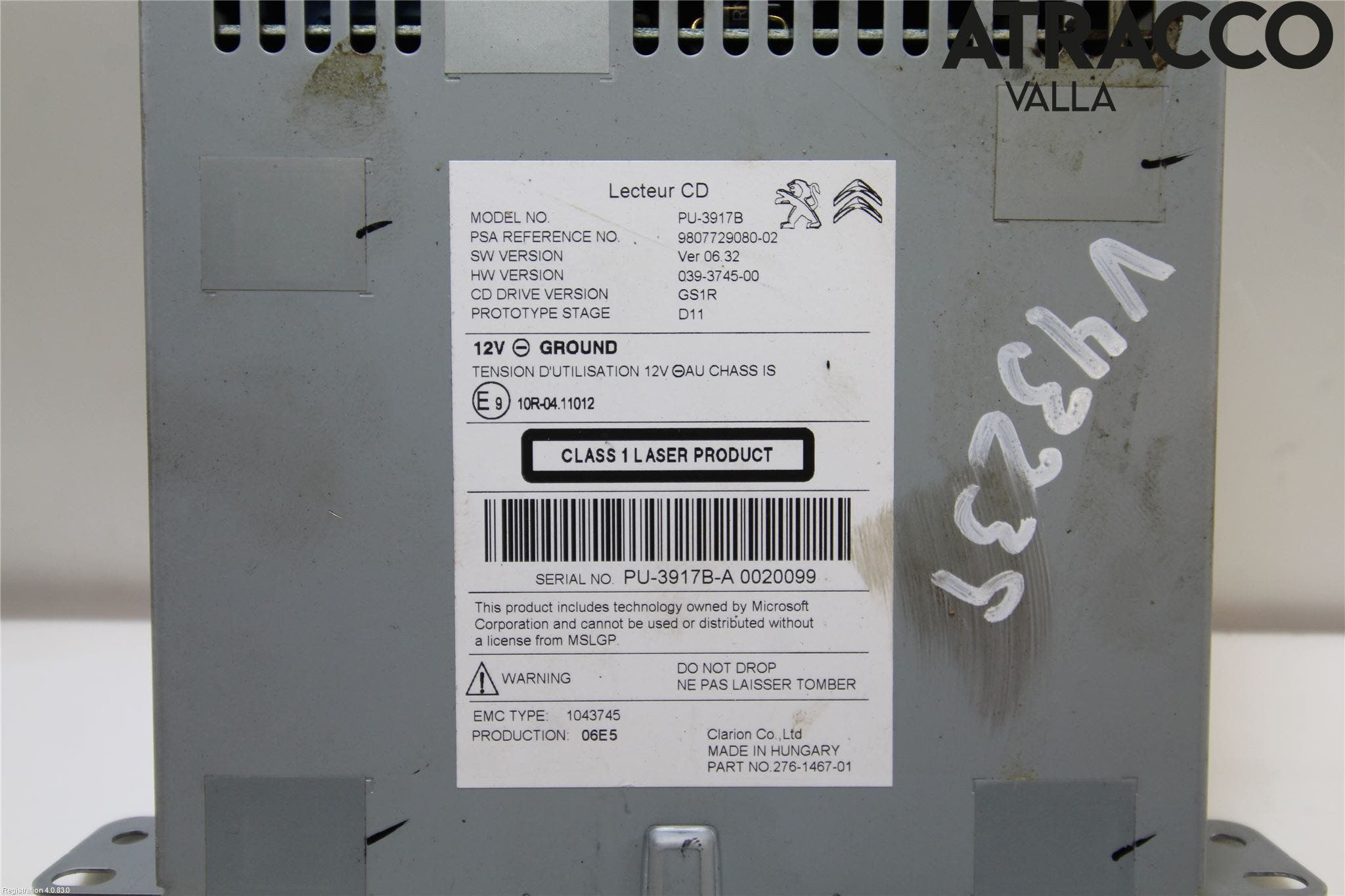 Peugeot 508 11-18 Cd Växlare