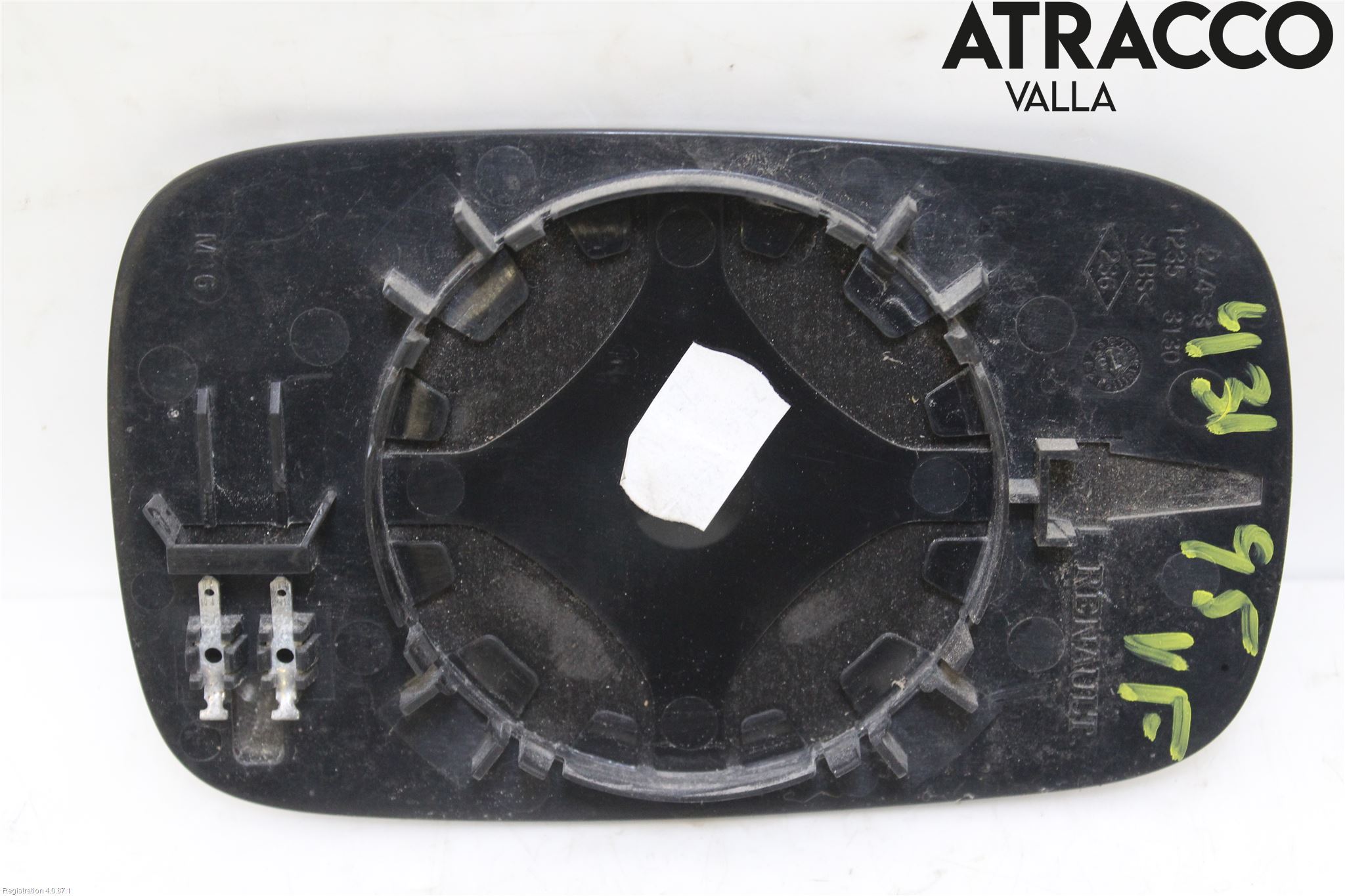 Renault CLIO III  06-09 Spegelglas Vä