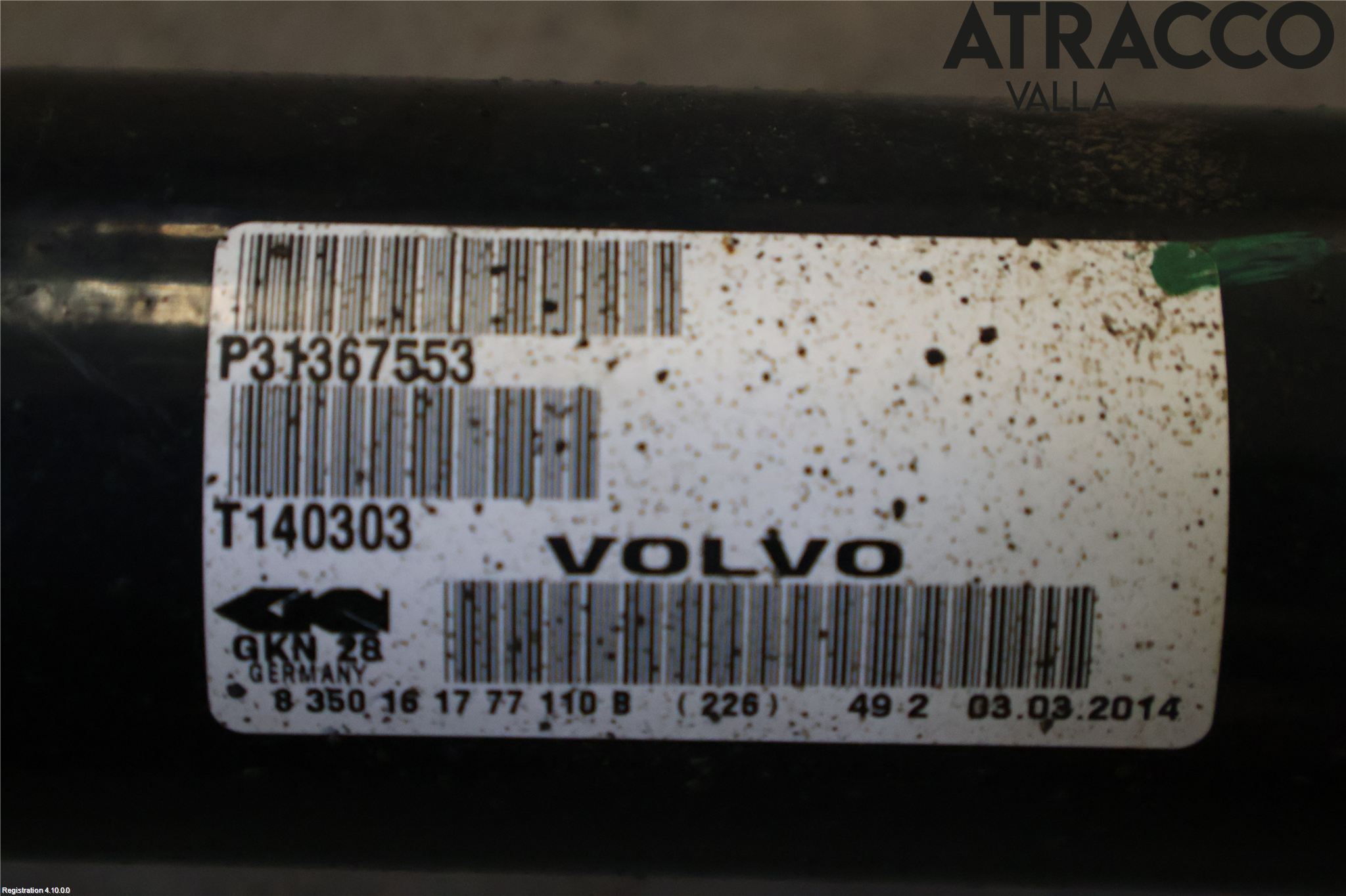 Volvo XC70 14-16 Drivaxel Fram Höger