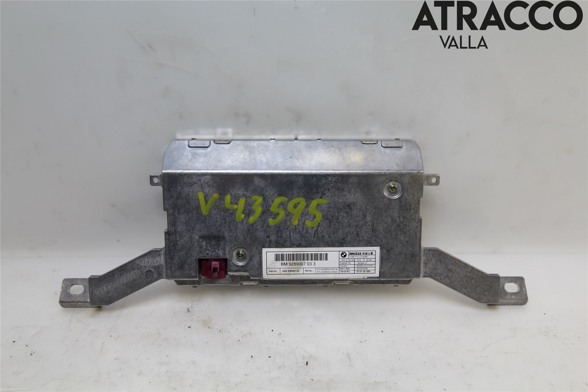 BMW 5 F10/F11/F18 09-17 Bildskärm