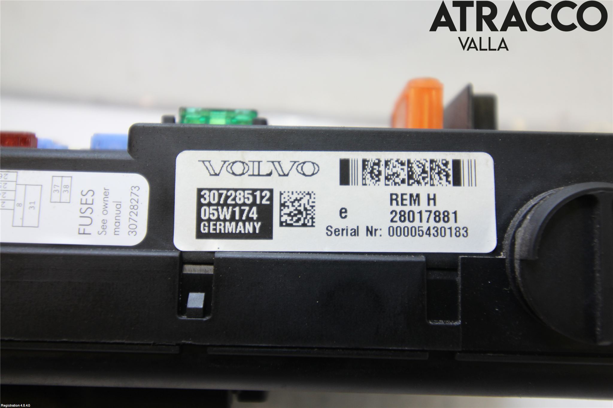 Volvo V70 05-08 Säkringsdosa-Elcentral