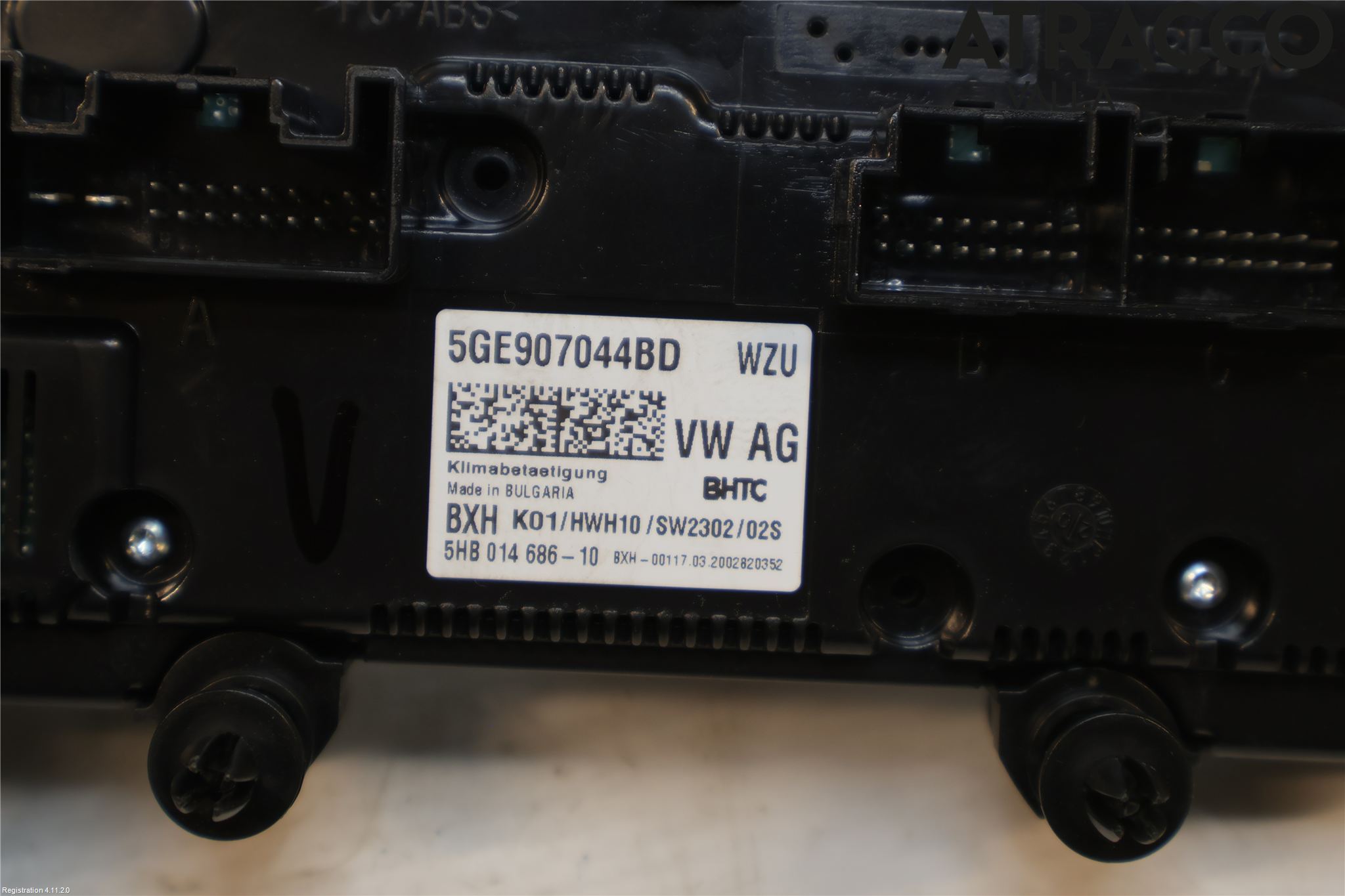 Volkswagen VW PASSAT 15-19 Ac Styrenhet Ac Manöveren