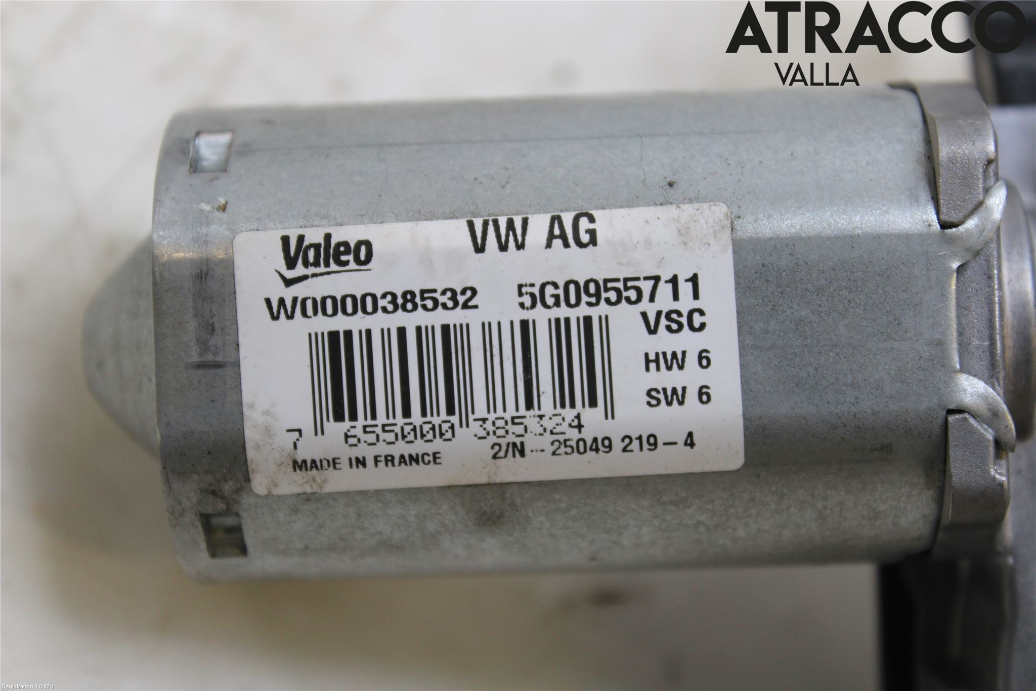 Volkswagen VW GOLF / E-GOLF VII 13-20 Torkarmotor Baklucka
