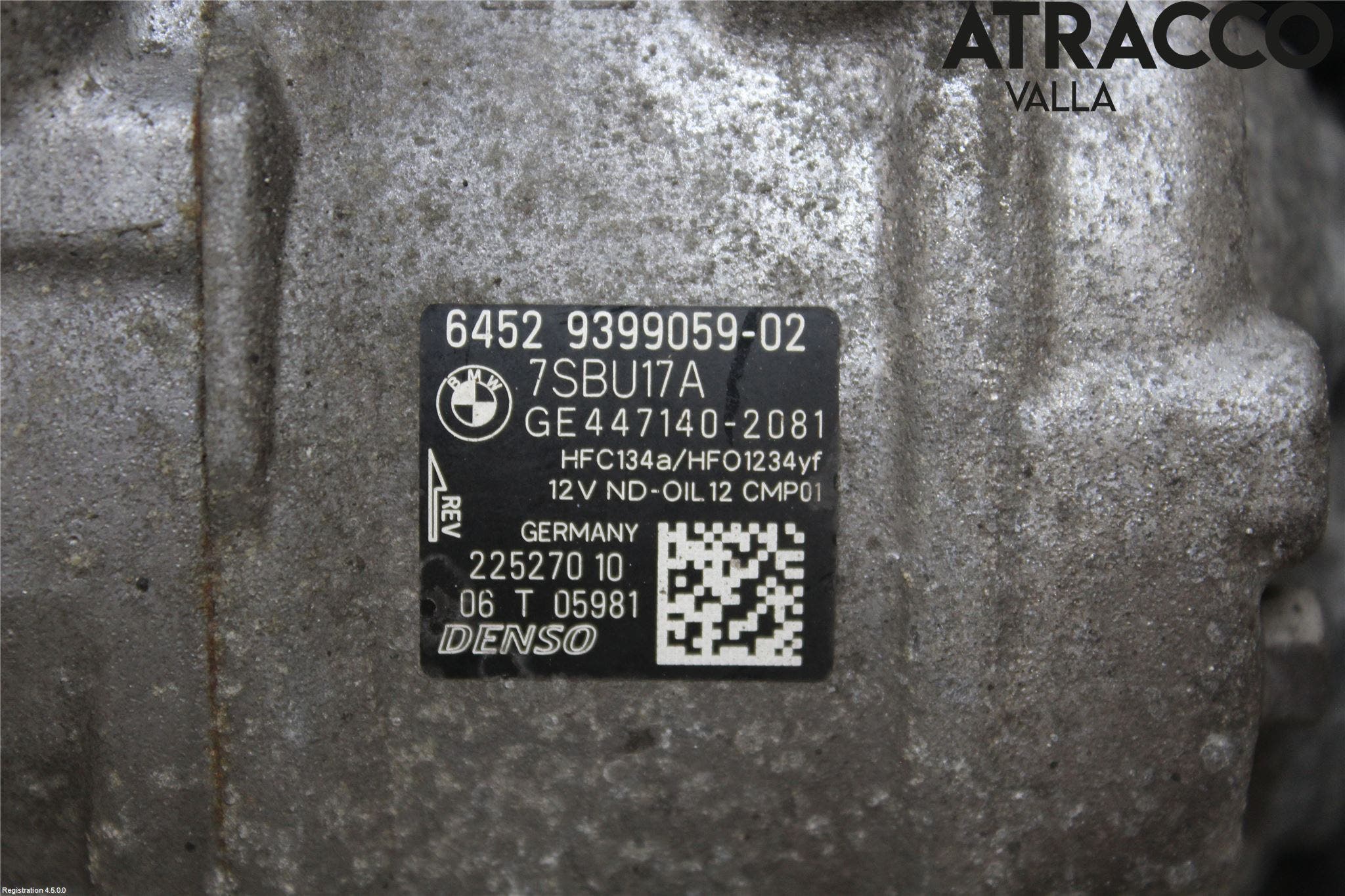 BMW 5 F10/F11/F18 09-17 Ac Kompressor