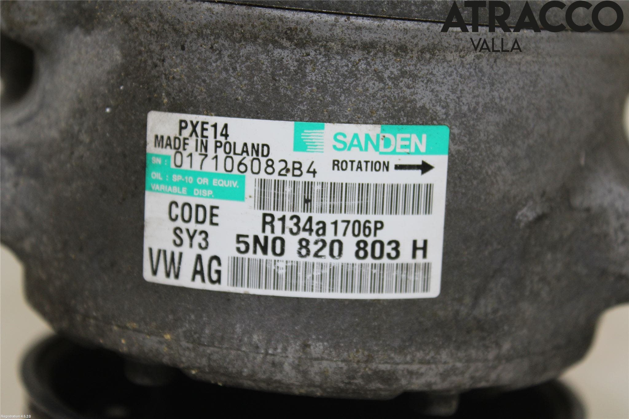 Volkswagen VW GOLF VI 09-13 Ac Kompressor