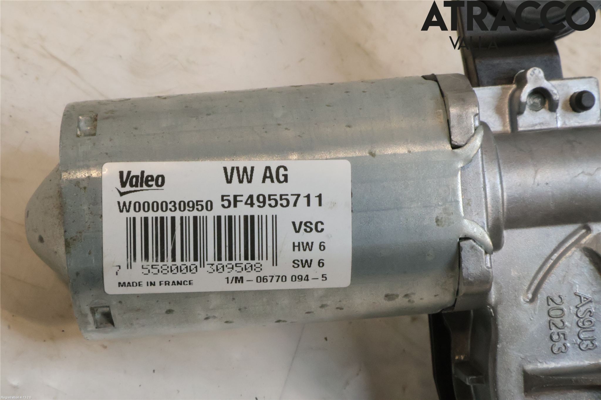 Skoda OCTAVIA (5E) 13-20 Torkarmotor Baklucka