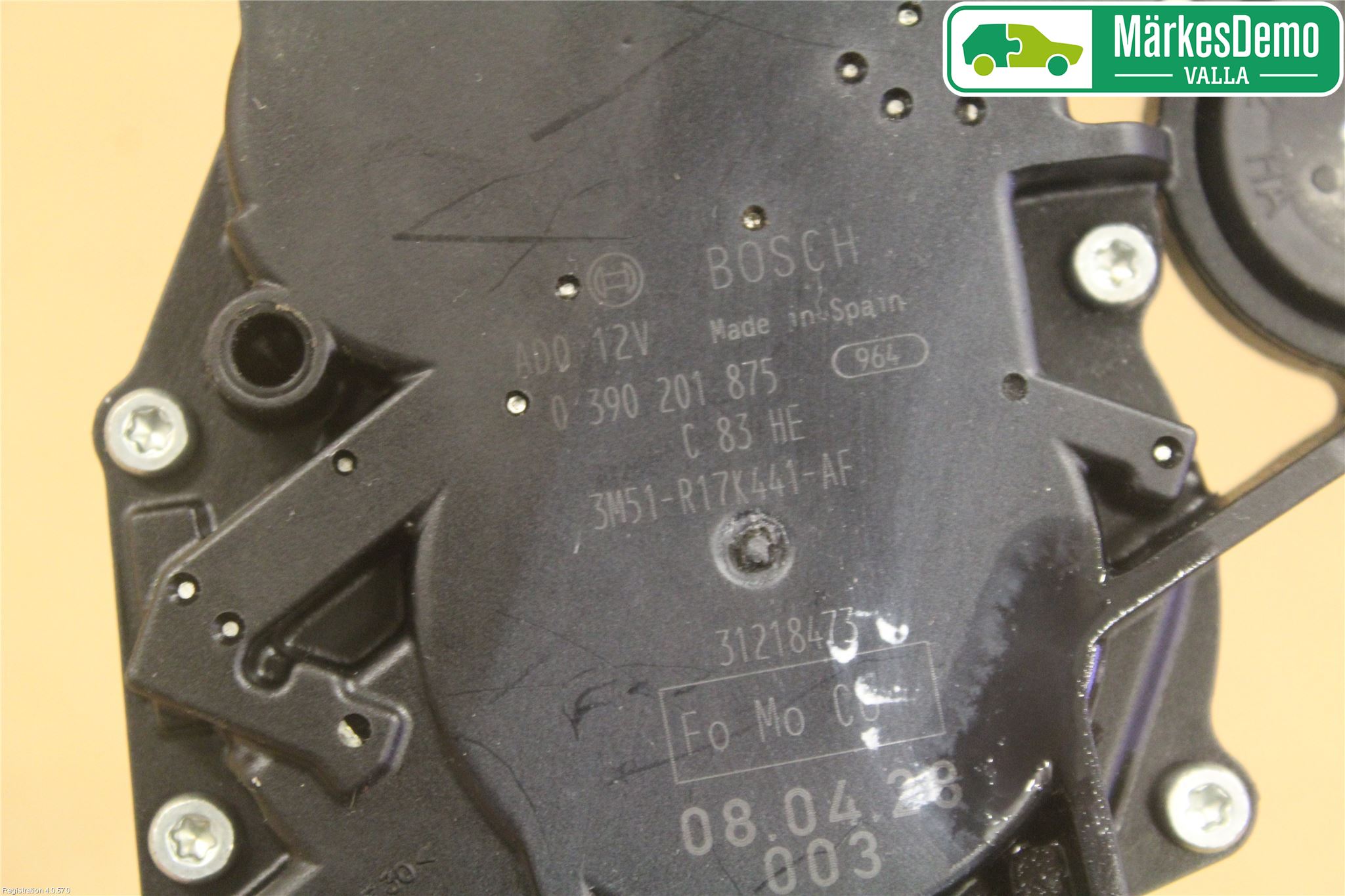 Ford S-MAX 06-15 Torkarmotor Baklucka