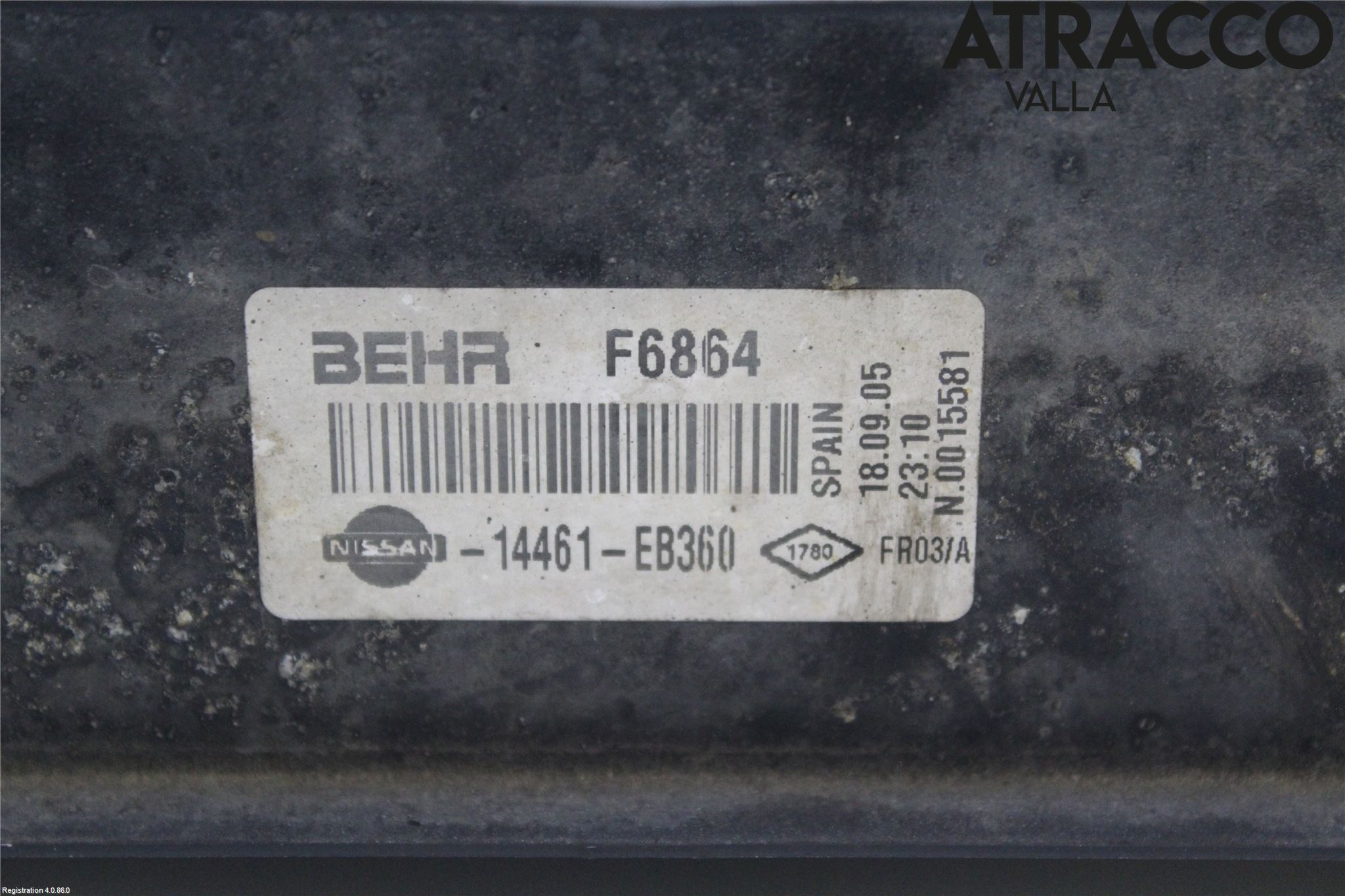 Nissan NAVARA 05-16 Laddluft-Intercooler Kyl