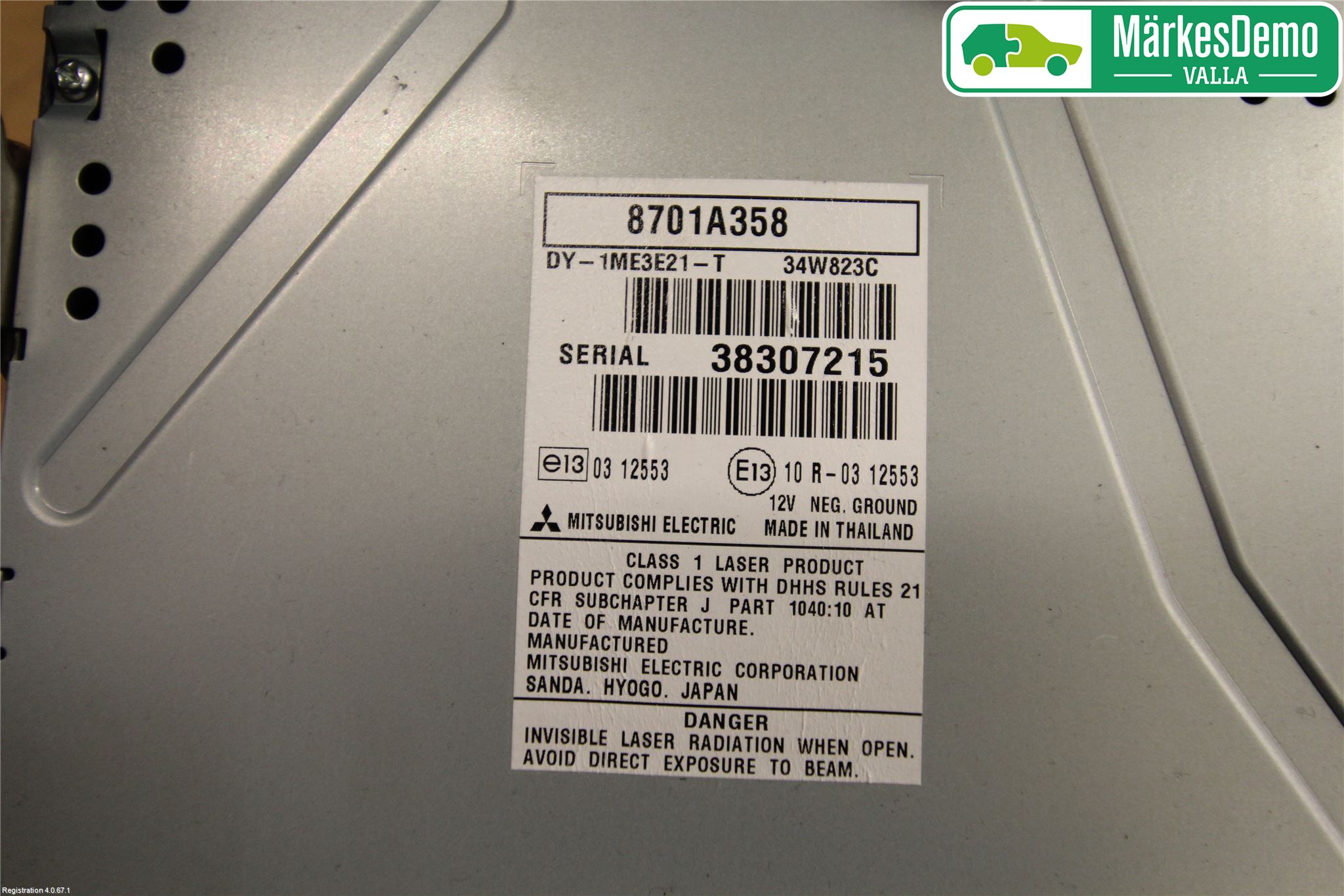 Mitsubishi SPACE STAR 13- Cd Radio - Multimediapanel