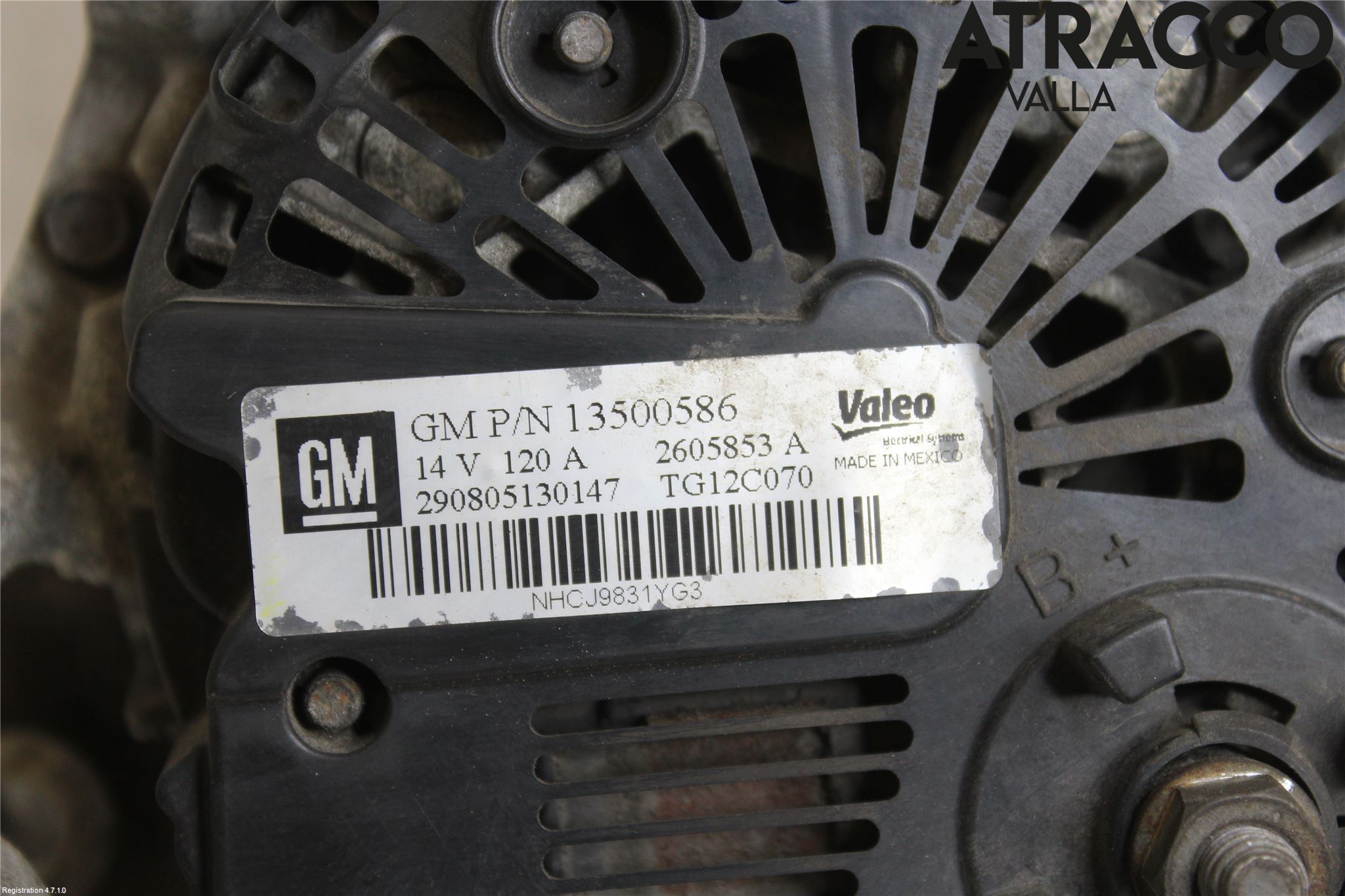 Opel ASTRA J 10-15 Generator