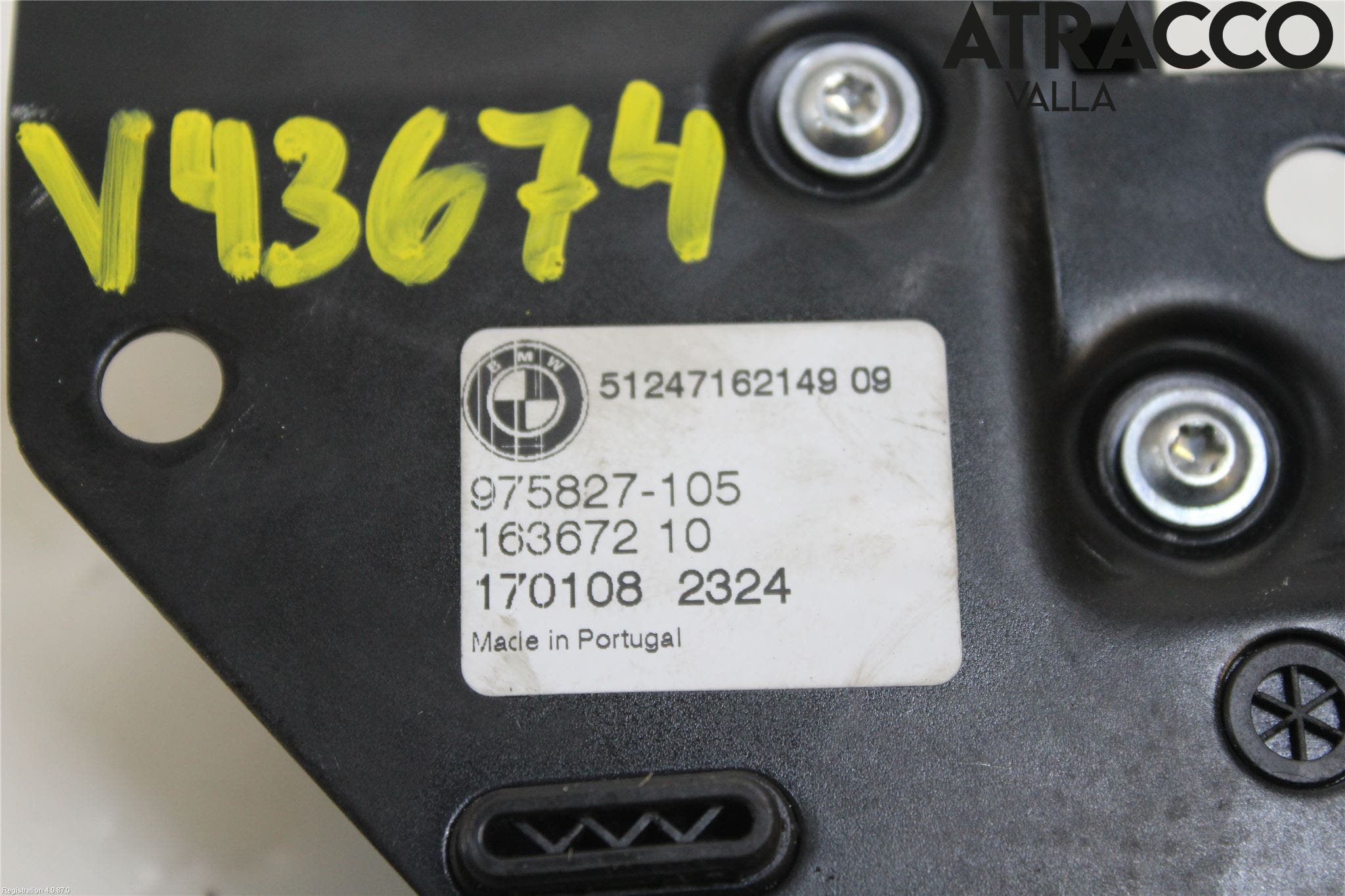 BMW X5 F15 13-18 Bakluckehandtag Inre