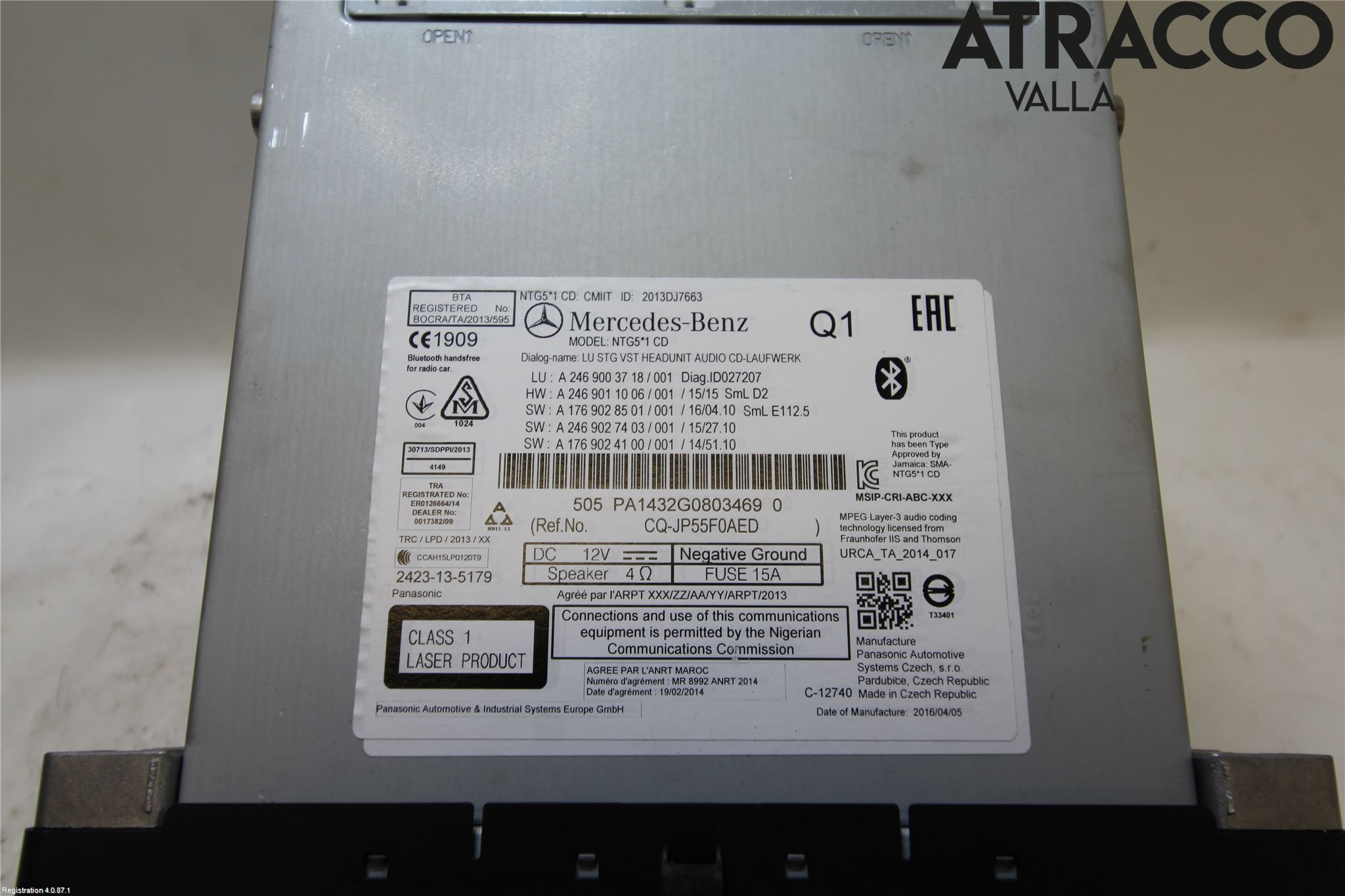 Mercedes-Benz MB CLA-KLASS (C117/X117) 13-19 Cd Radio - Multimediapanel