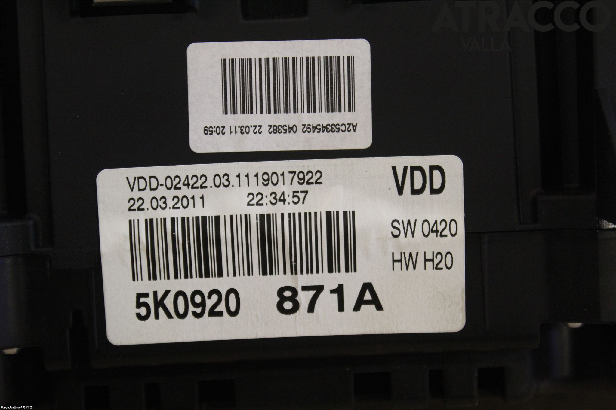 Volkswagen VW GOLF VI 09-13 Instrument Komb