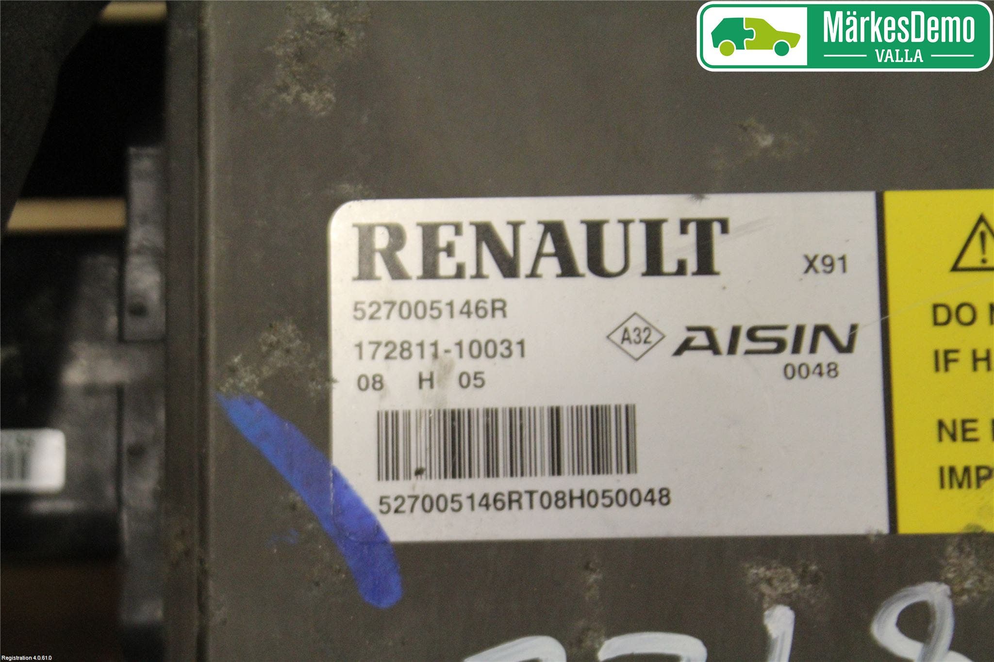 Renault LAGUNA III 08-10 Styrenhet Elektrisk Bakväxel