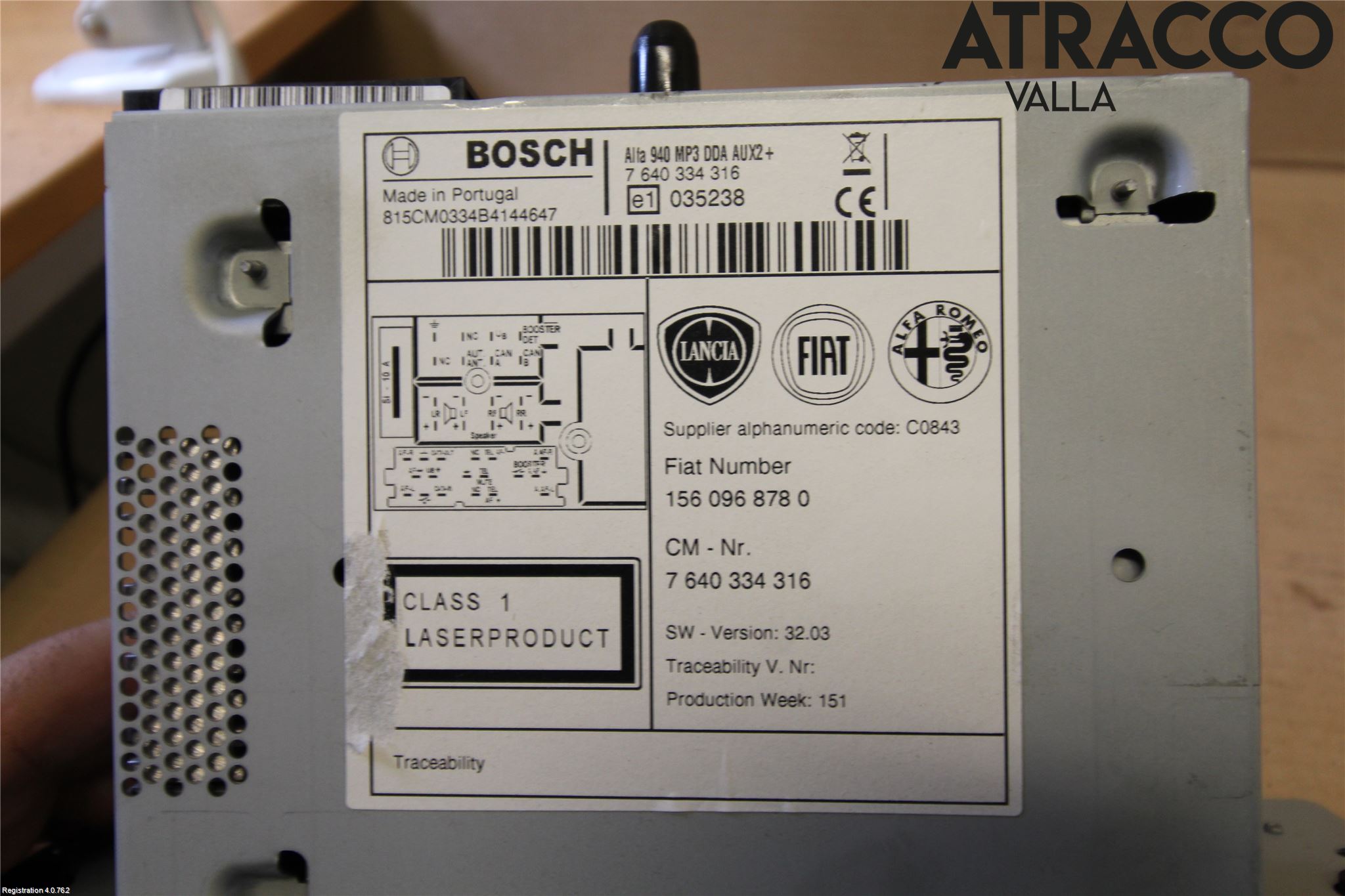 Alfa GIULIETTA Cd Radio - Multimediapanel