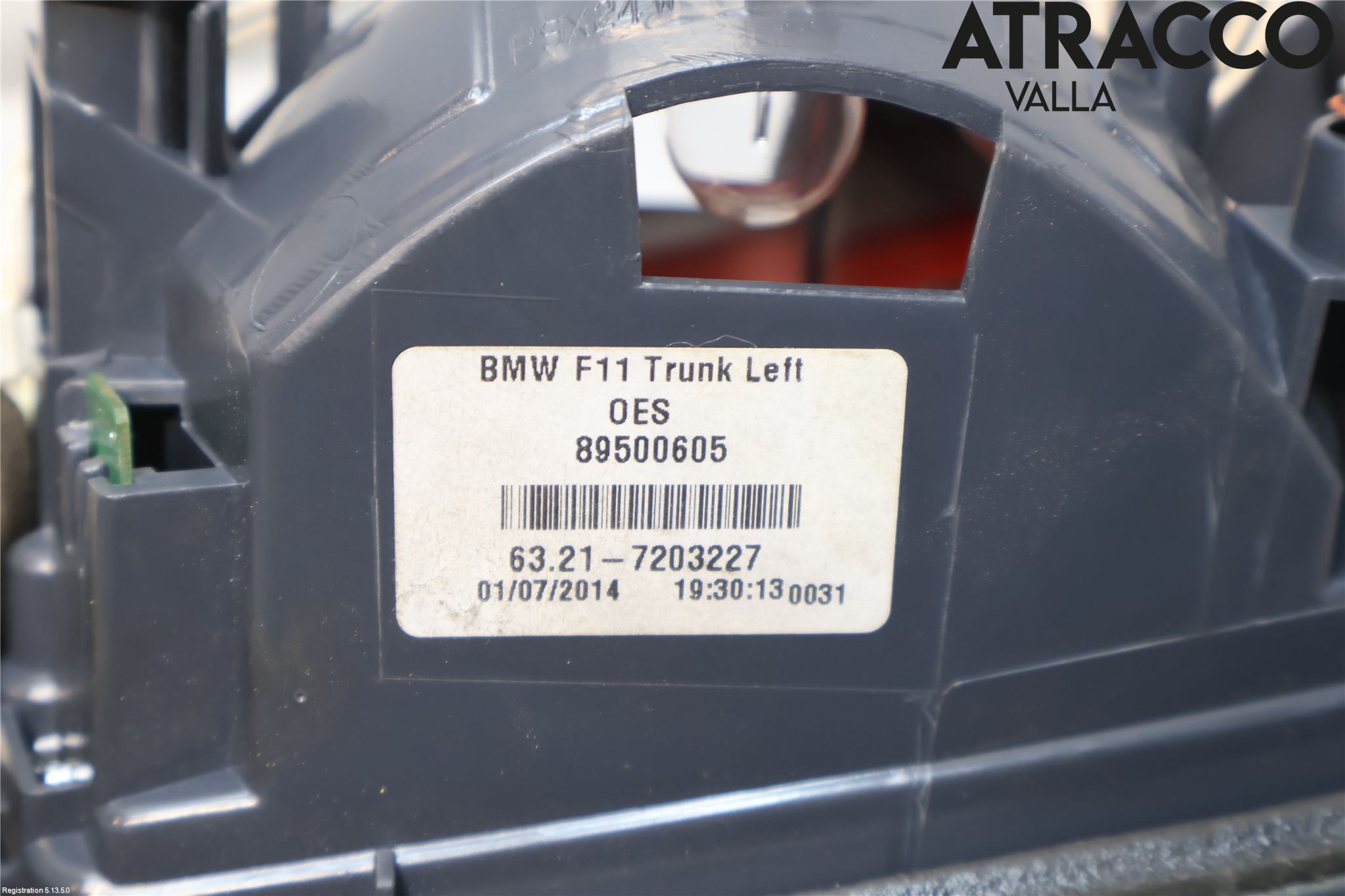 BMW 5 F10/F11/F18 09-17 Bakljus Lucka Vä