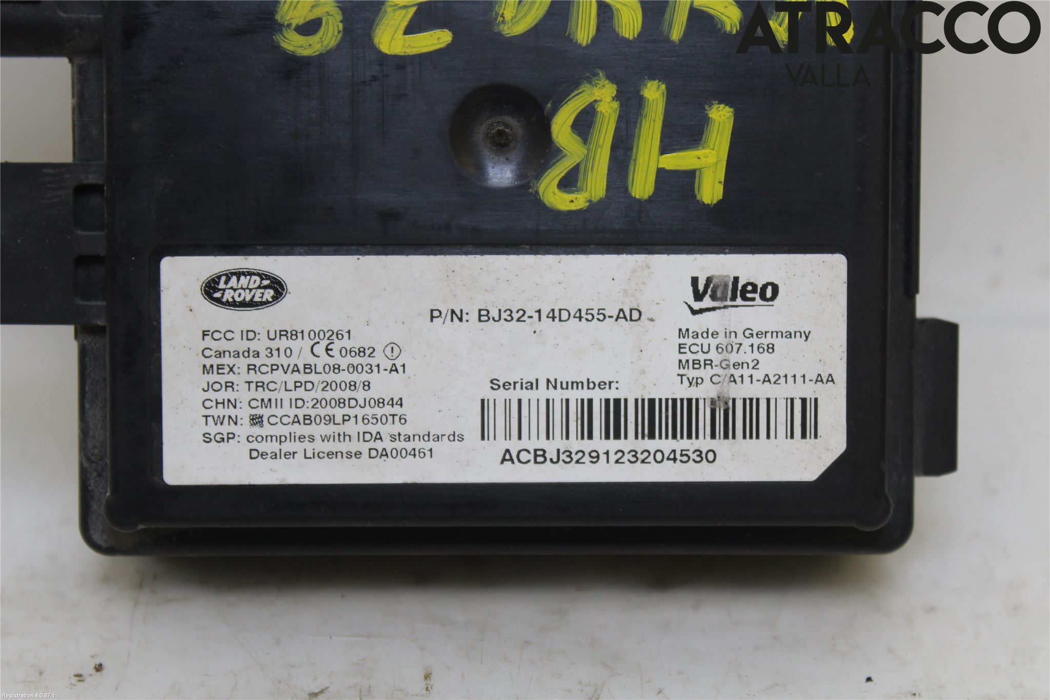 Landrover LAND ROVER RANGE ROVER EVOQUE (L538) 11-18 Sensor Aktivt Kollisionsskydd