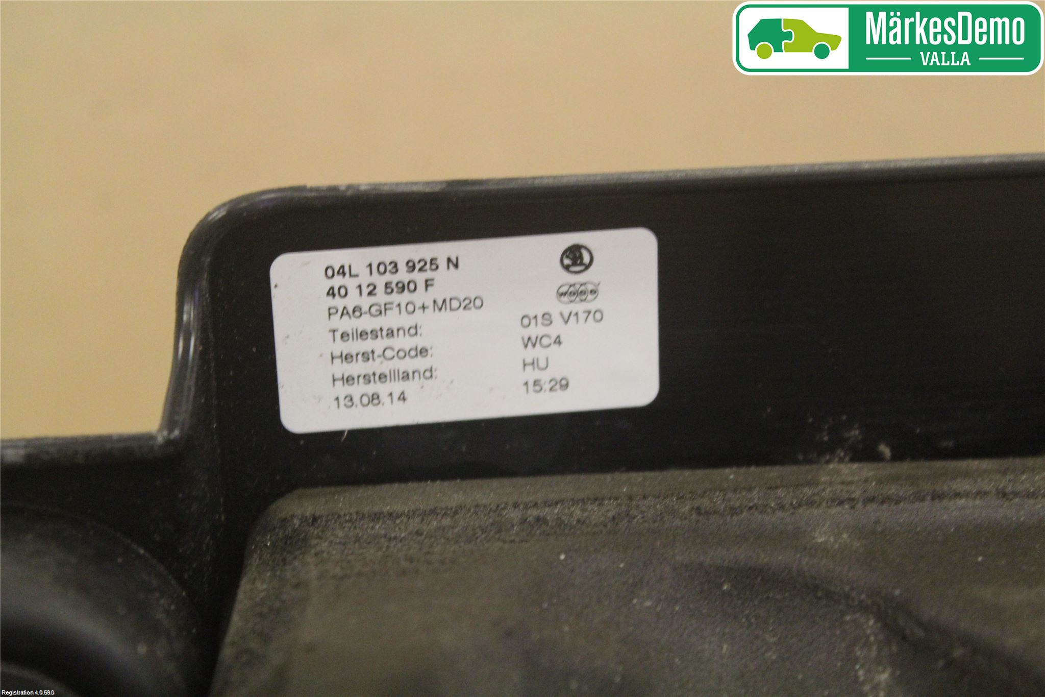 Skoda SUPERB 09-15 Motorkåpa