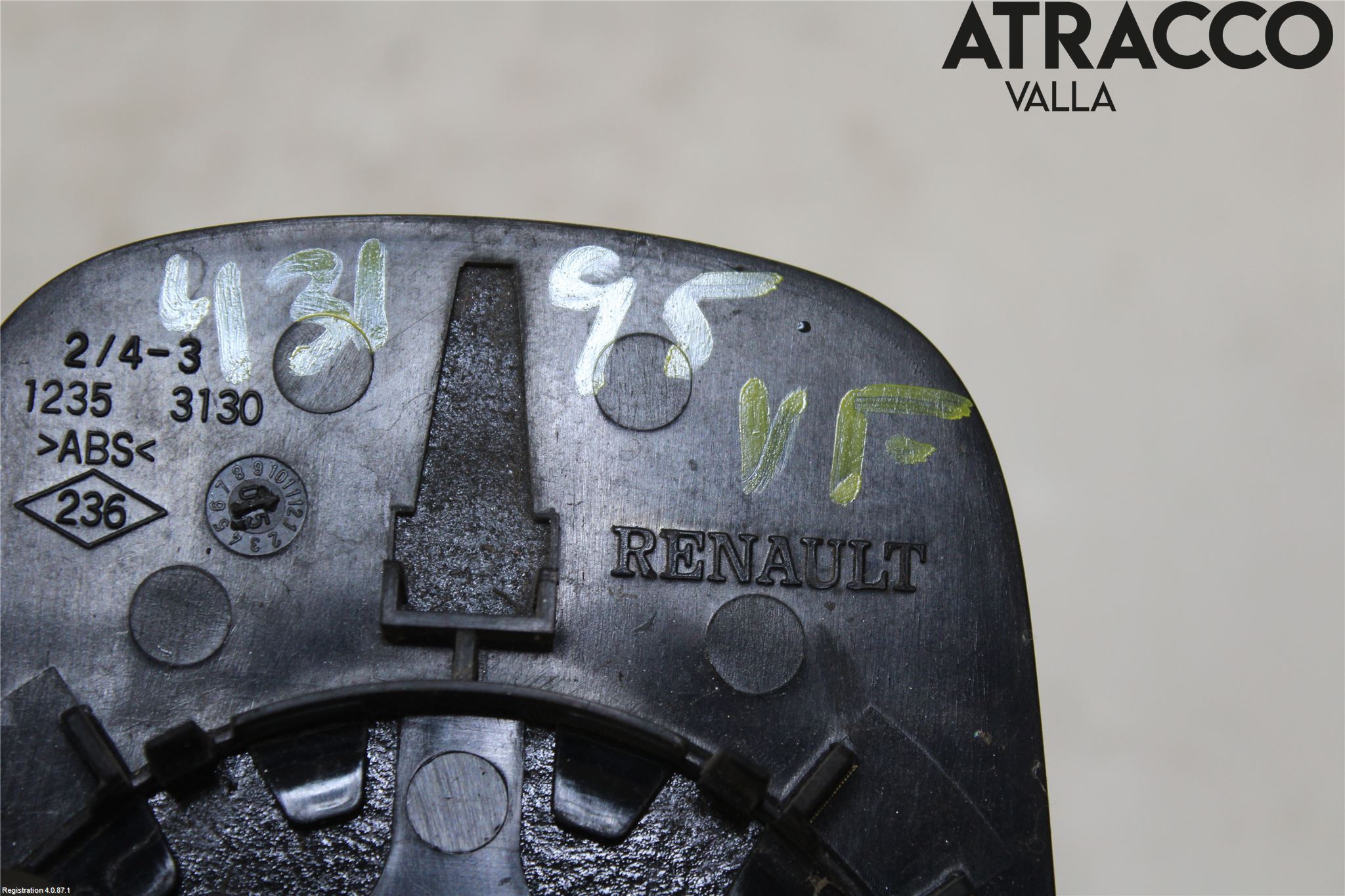 Renault CLIO III  06-09 Spegelglas Vä