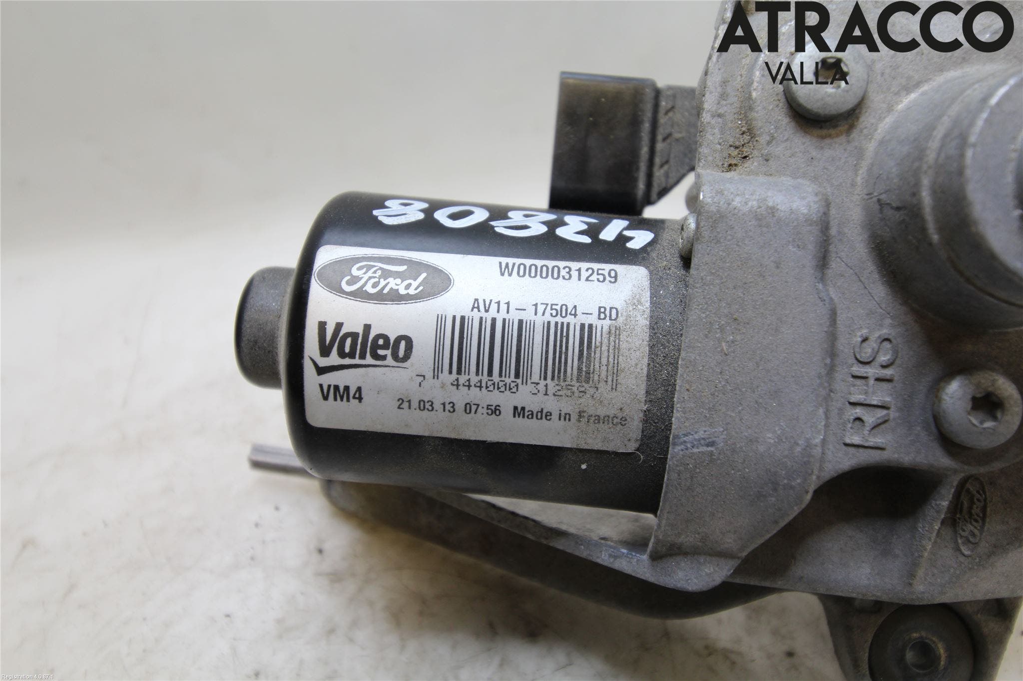 Ford B-MAX 12-17 Torkarmotor Vindruta