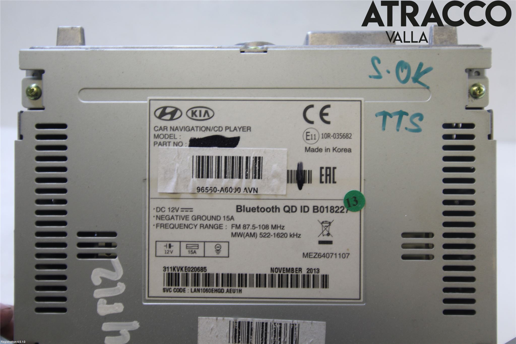 Hyundai i30 GD 13-17 Cd Radio - Multimediapanel