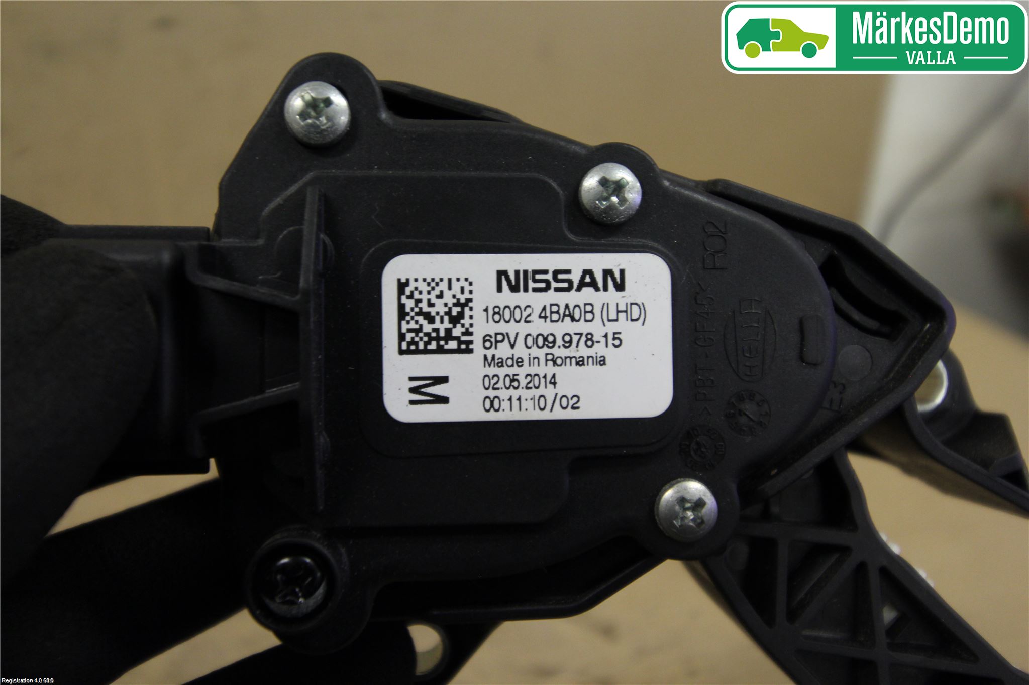 Nissan QASHQAI 14-17 Gaspedal
