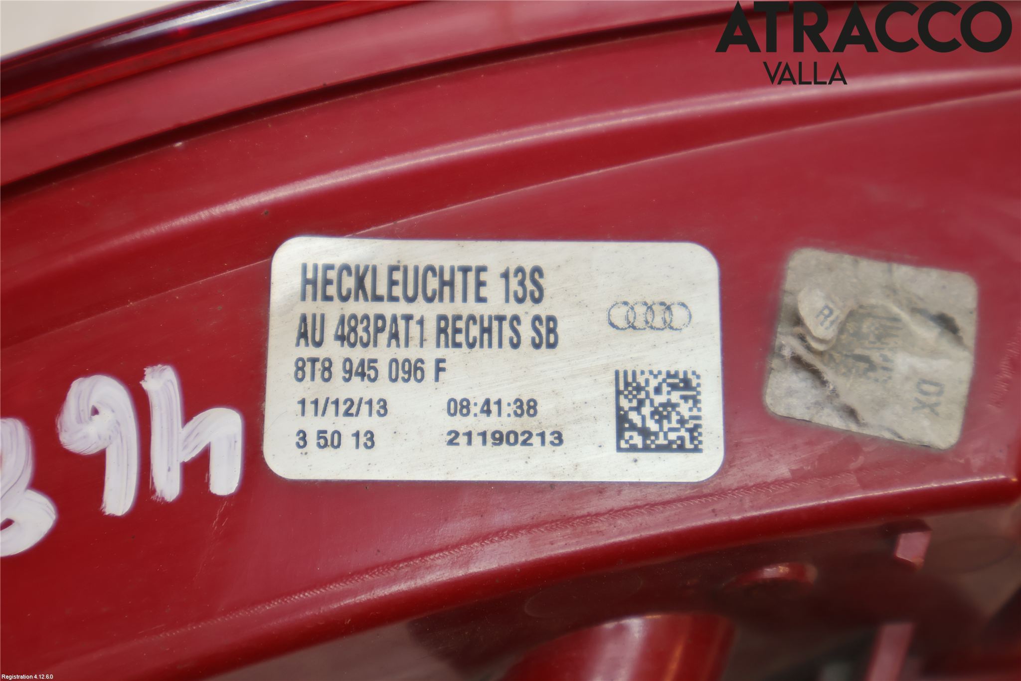 Audi A5 07-16 Bakljus Höger