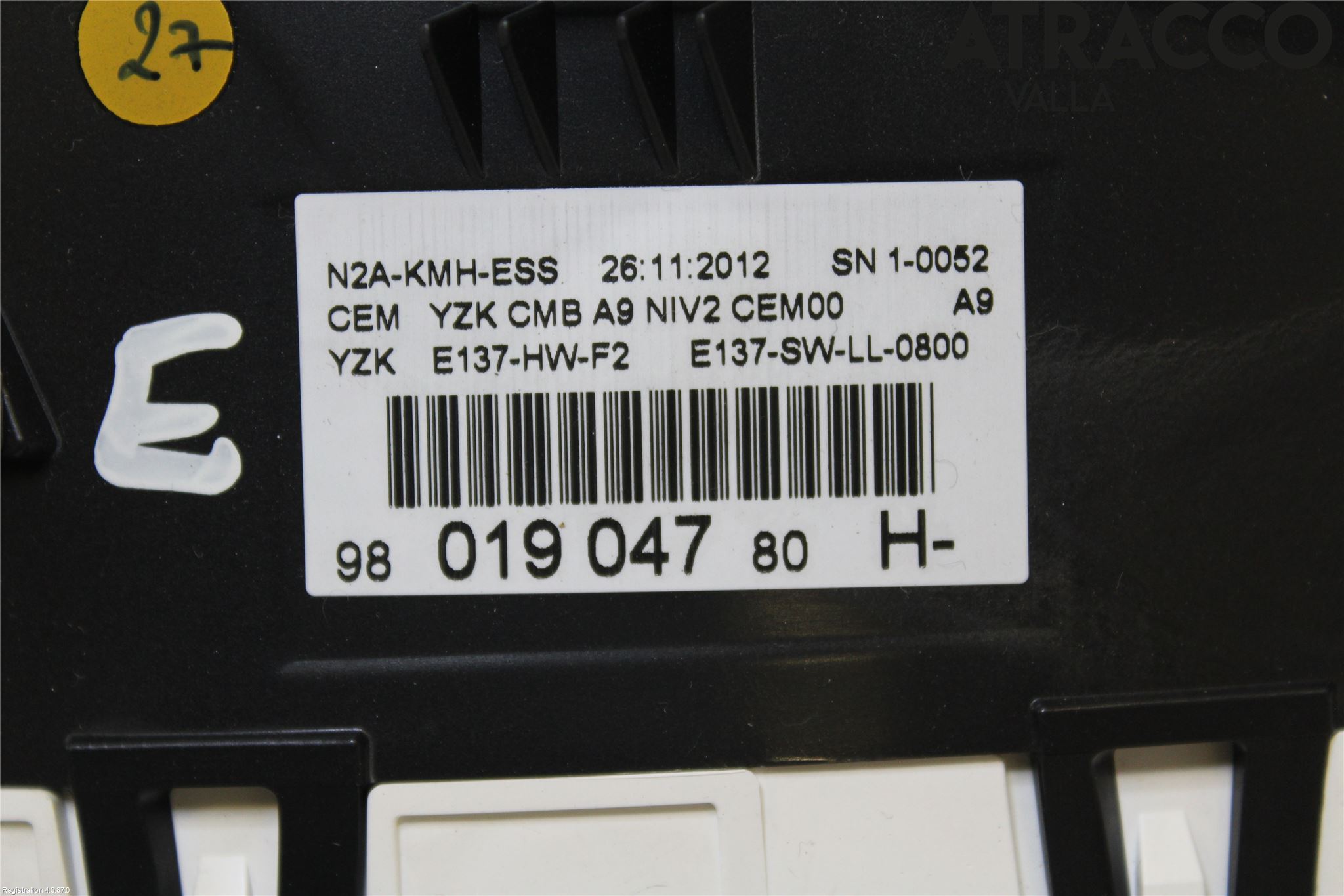 Peugeot 208 12-15 Instrument Komb