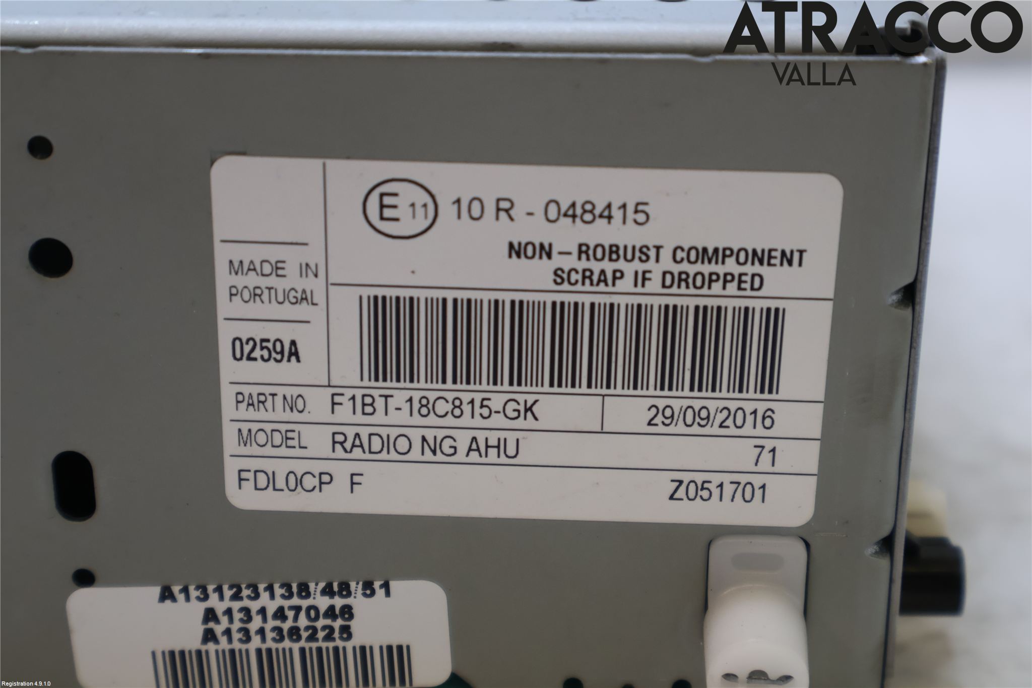 Ford FOCUS 15-18 Cd Radio - Multimediapanel