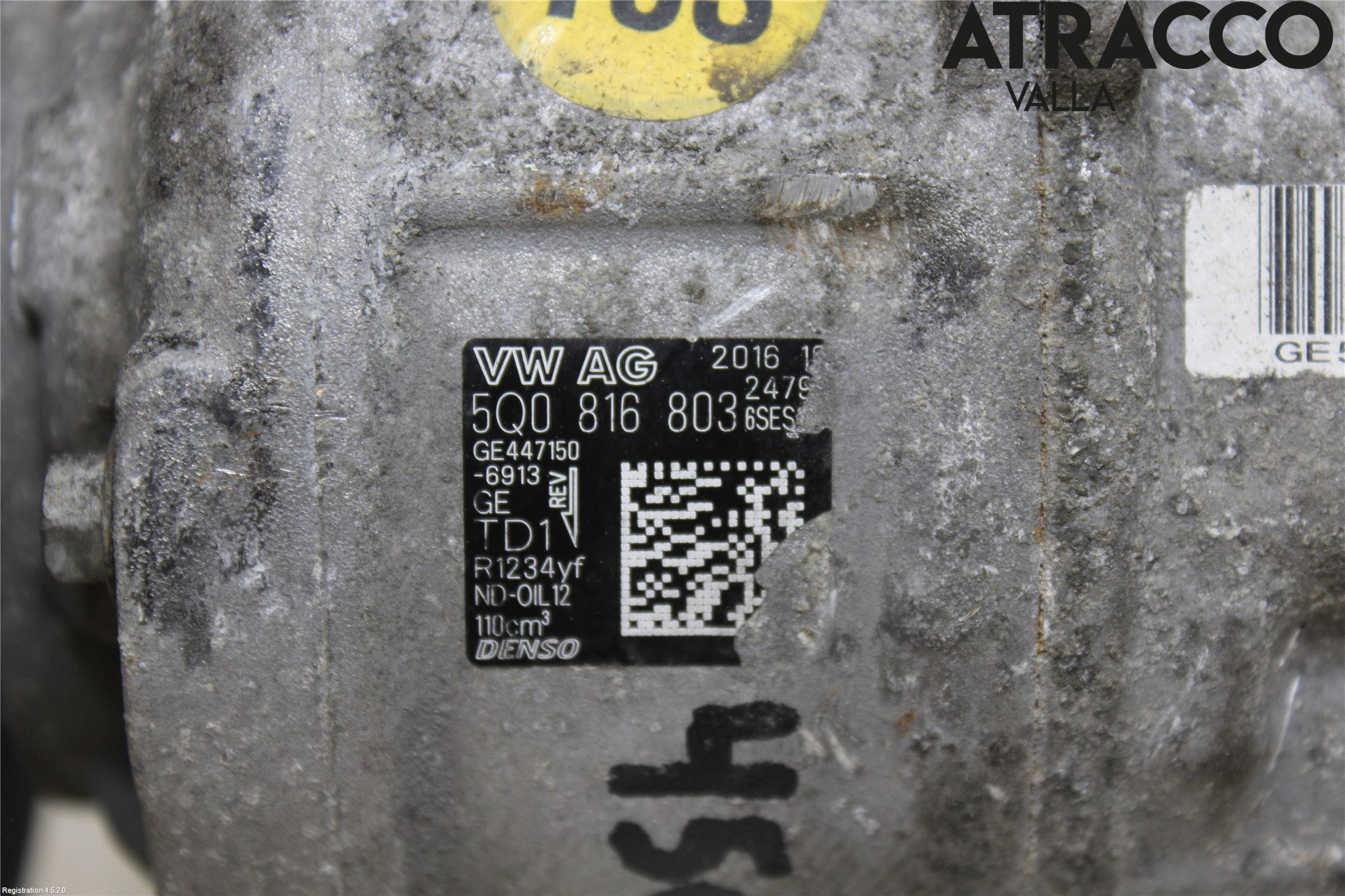 Volkswagen VW GOLF / E-GOLF VII 13-20 Ac Kompressor