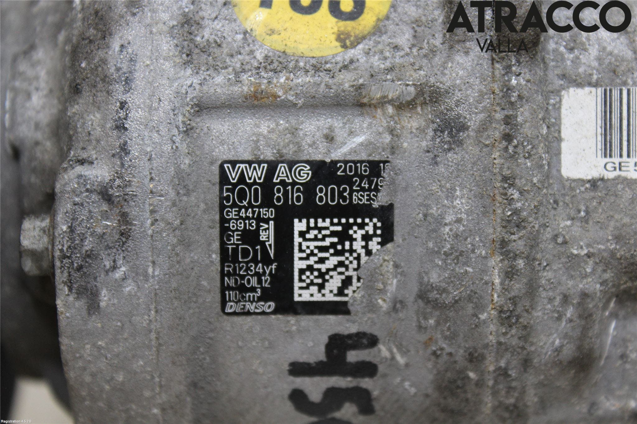 Volkswagen VW GOLF / E-GOLF VII 13-20 Ac Kompressor