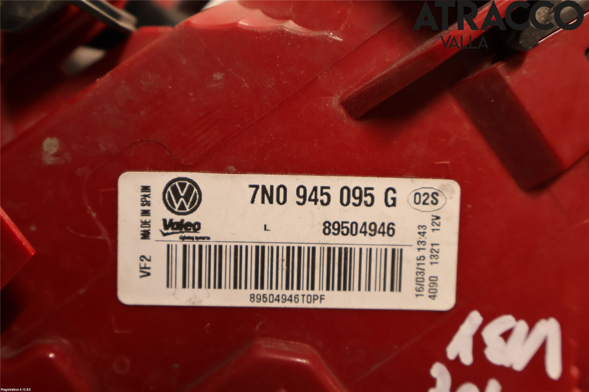 Volkswagen VW SHARAN 11- Bakljus Vänster
