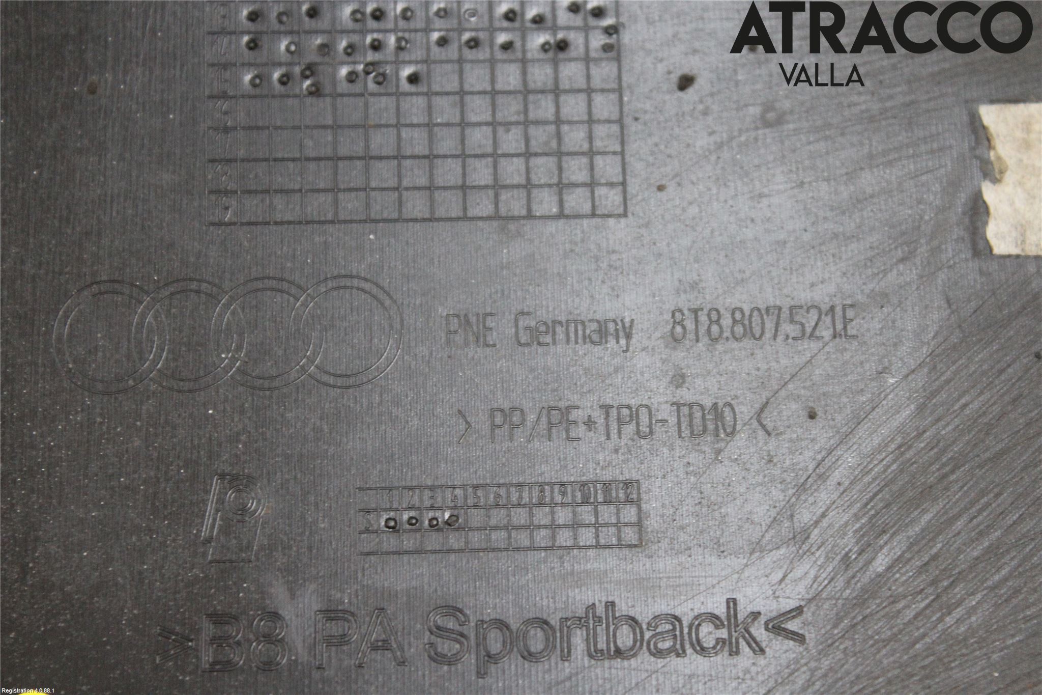 Audi A5 07-16 Stöt Utfyllnad-List-Grill