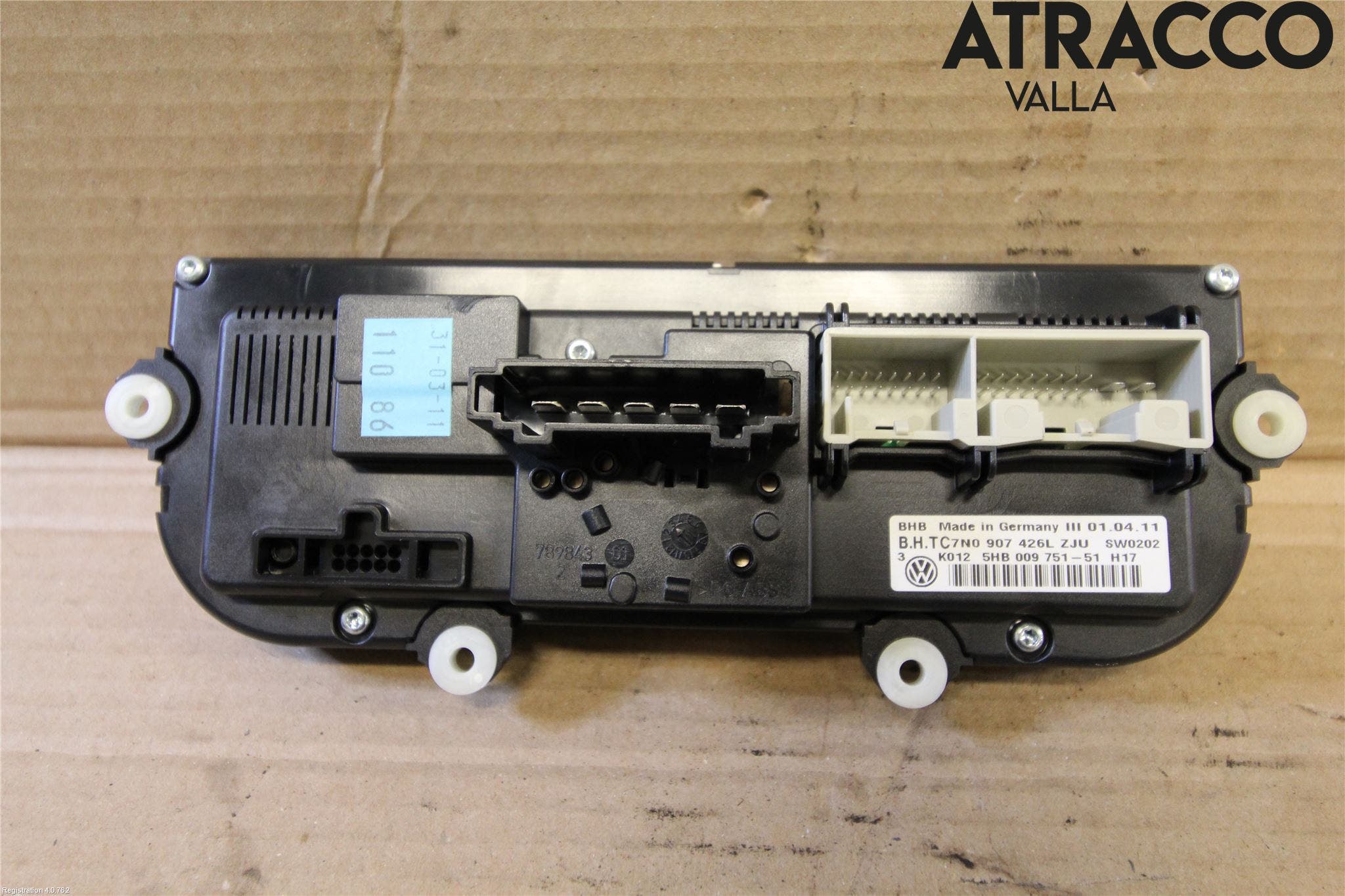 Volkswagen VW GOLF VI 09-13 Ac Styrenhet Ac Manöveren