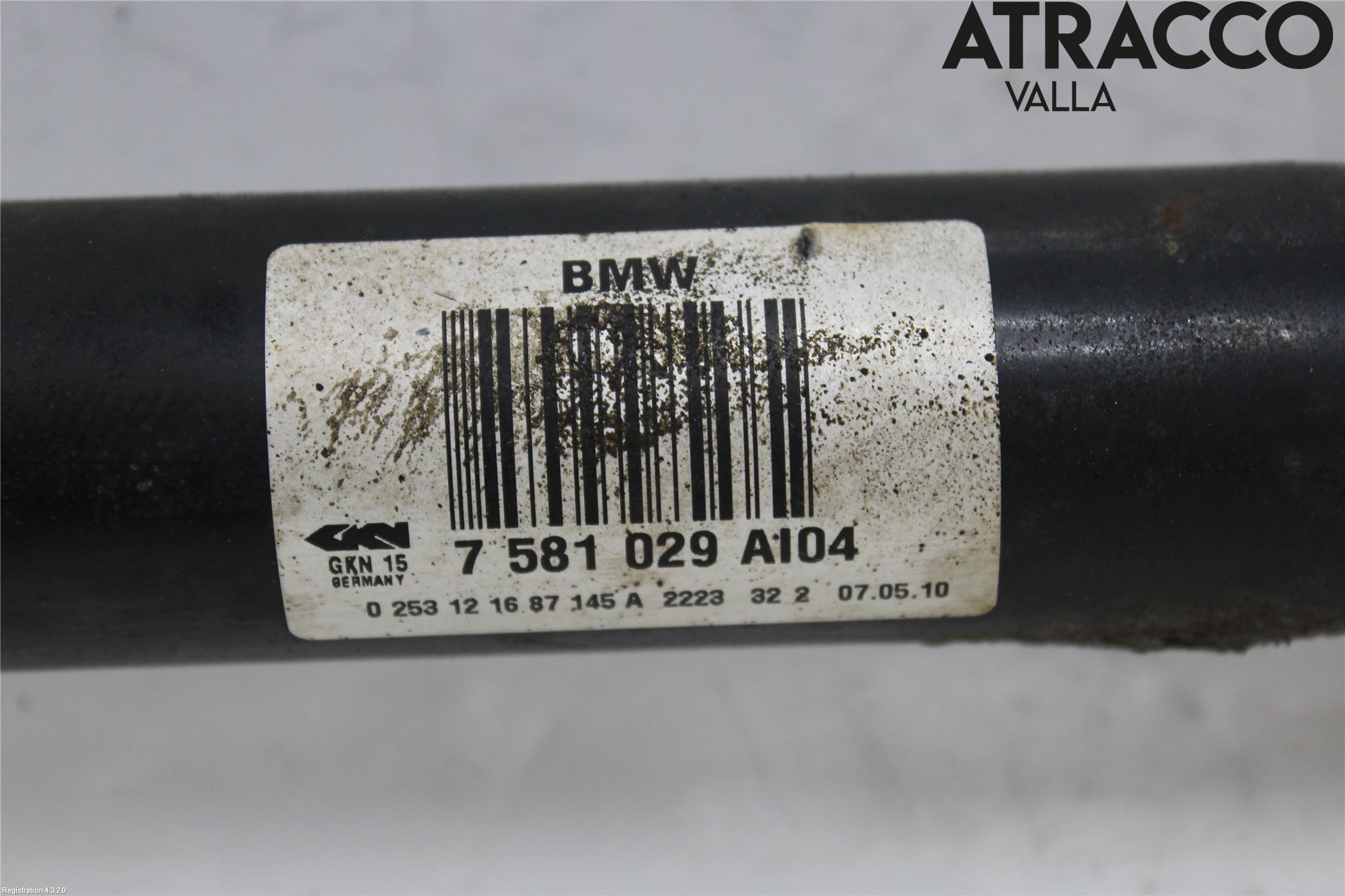 BMW 5 F10/F11/F18 09-17 Drivaxel Bak Vänster