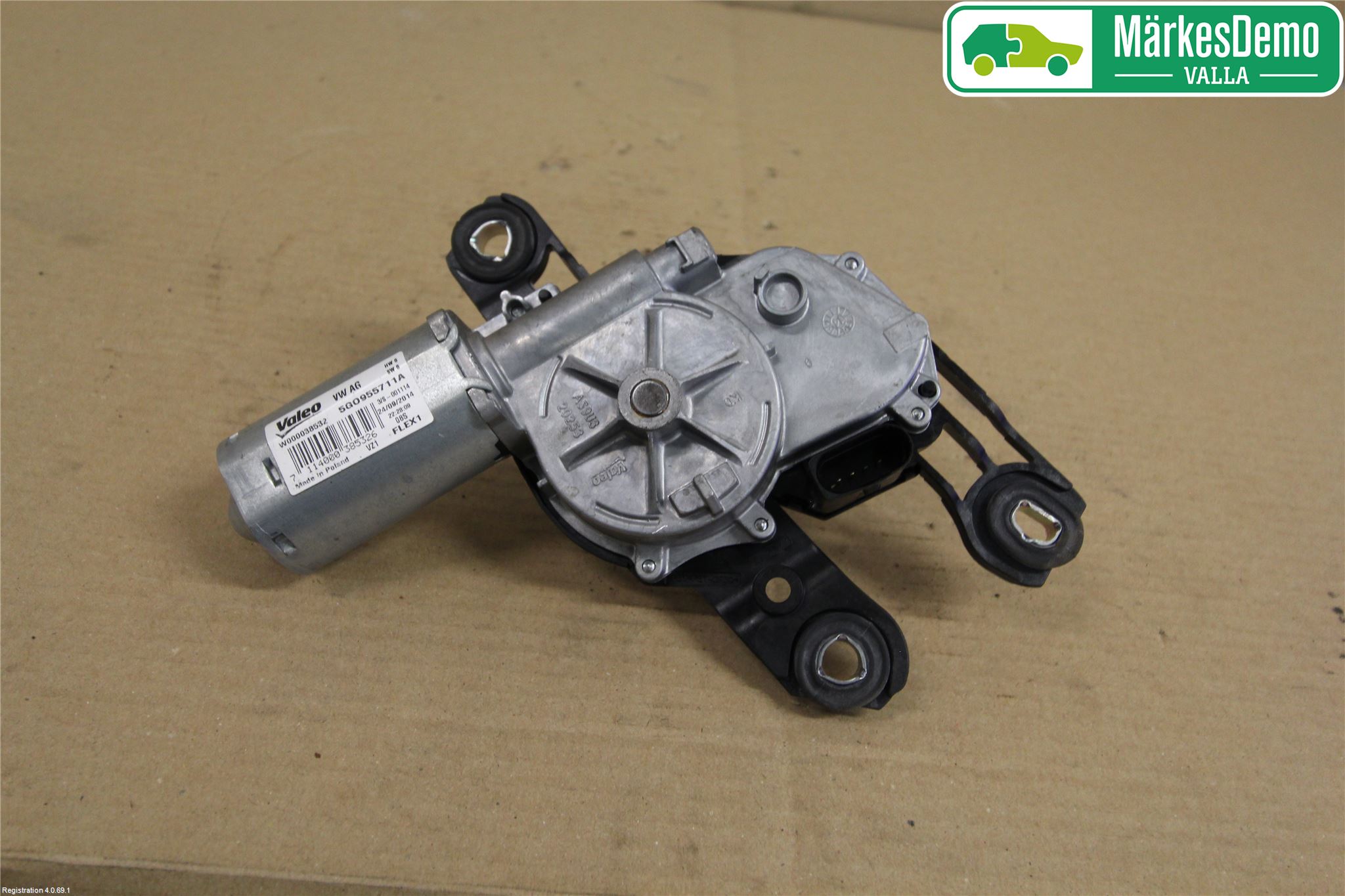 Volkswagen VW GOLF / E-GOLF VII 13-20 Torkarmotor Baklucka