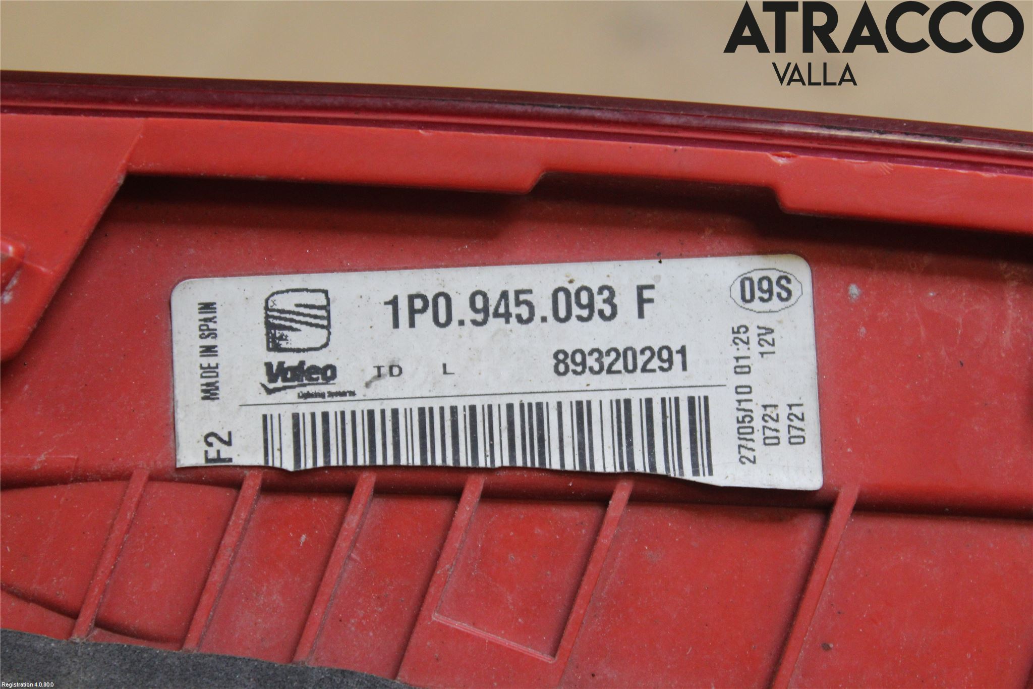 Seat LEON 06-12 Bakljus Lucka Vä