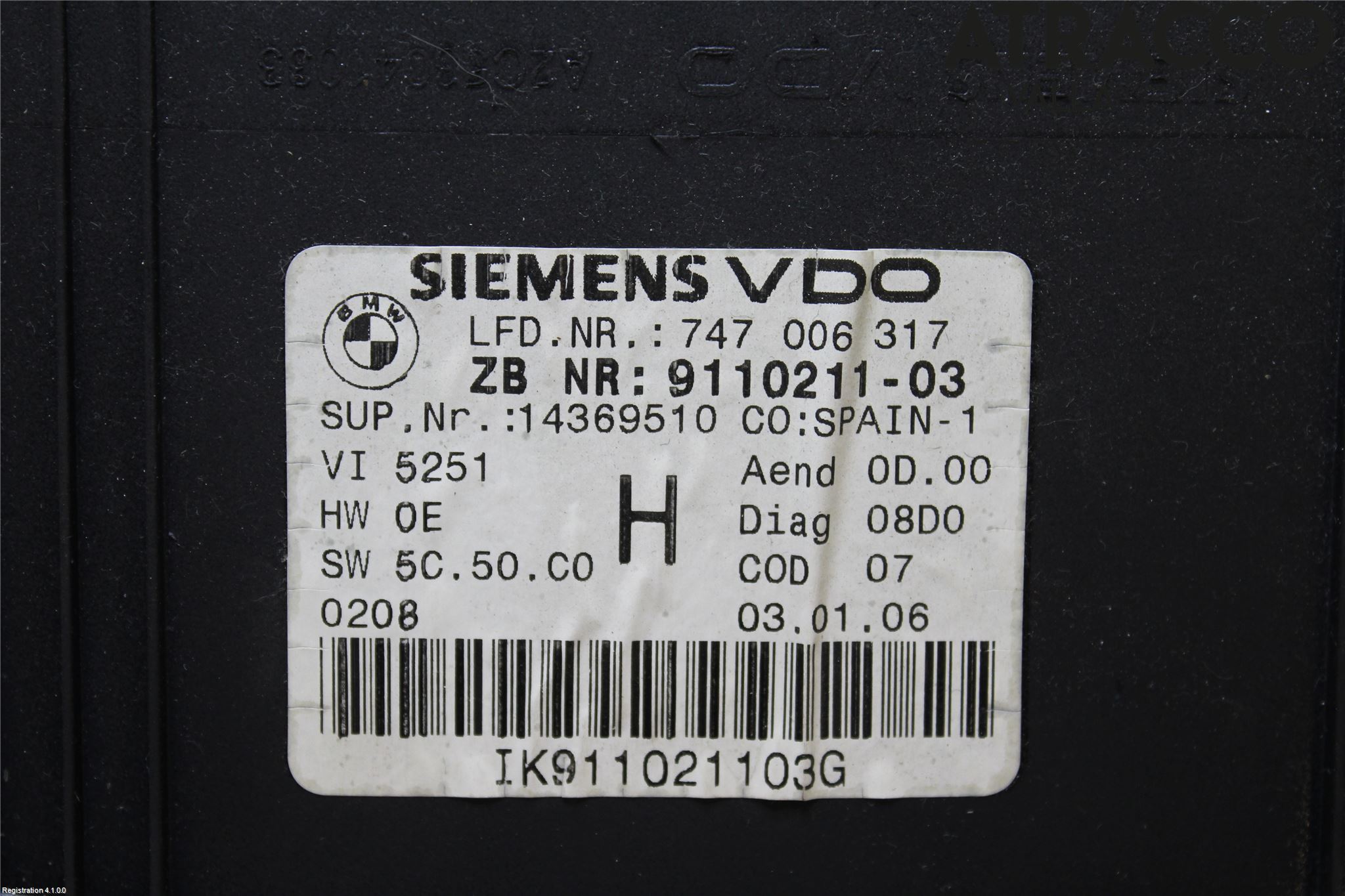 BMW 3 E90/91 SED/TOU 05-12 Instrument Komb