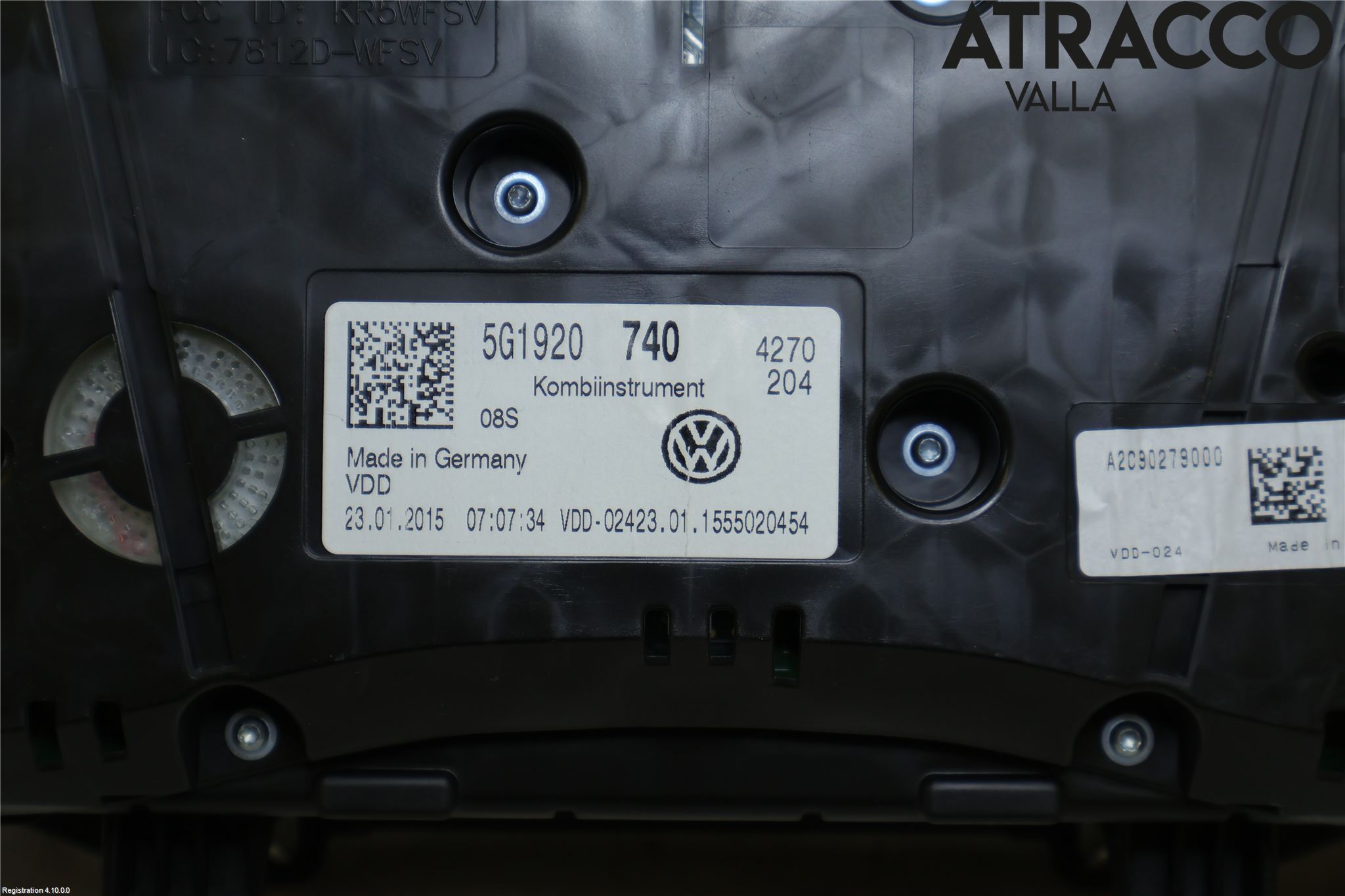 Volkswagen VW GOLF / E-GOLF VII 13-20 Instrument Komb