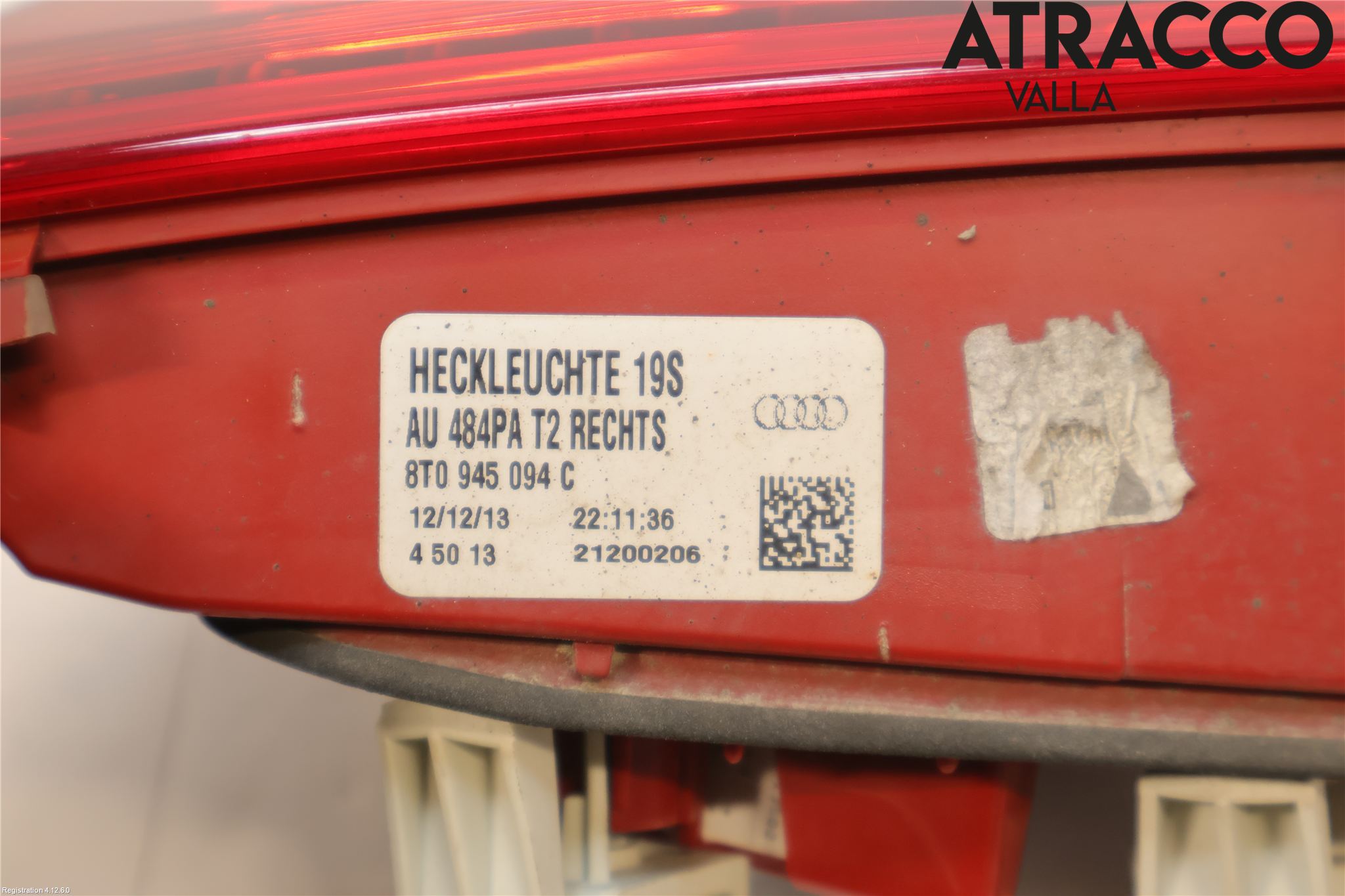 Audi A5 07-16 Bakljus Lucka Hö