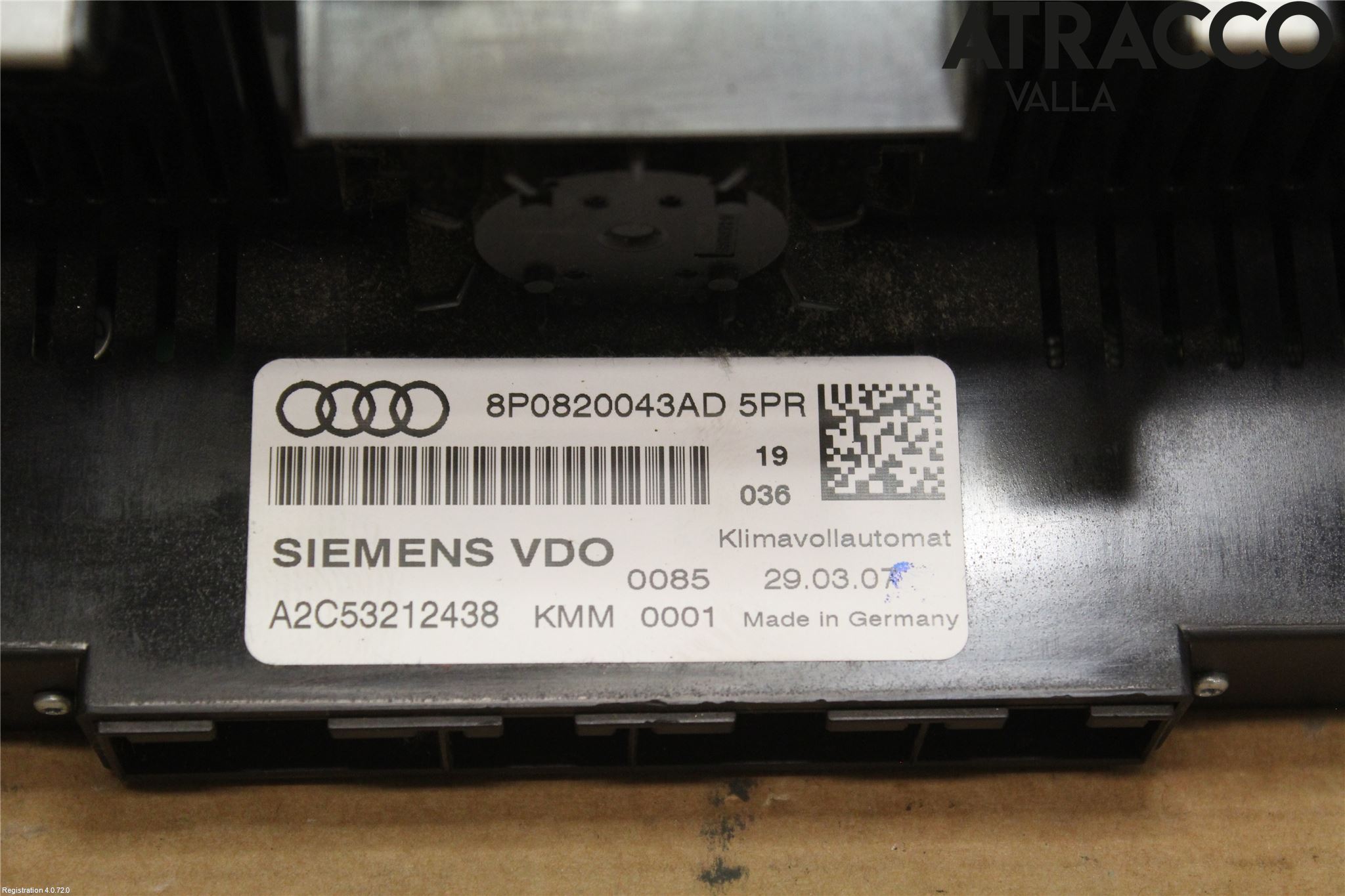 Audi A3/S3 05-13 Ac Styrenhet Ac Manöveren