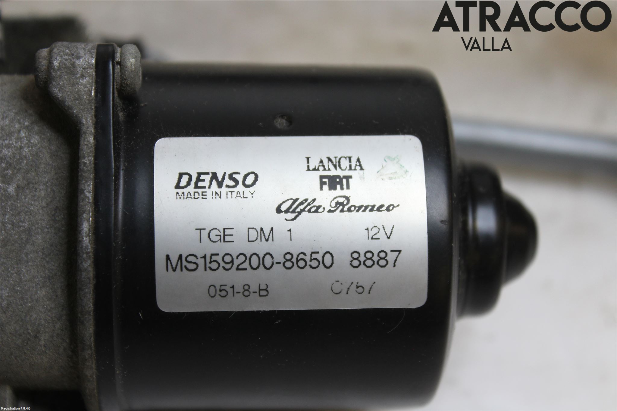 Fiat 500 07- Torkarmekanism Vindruta