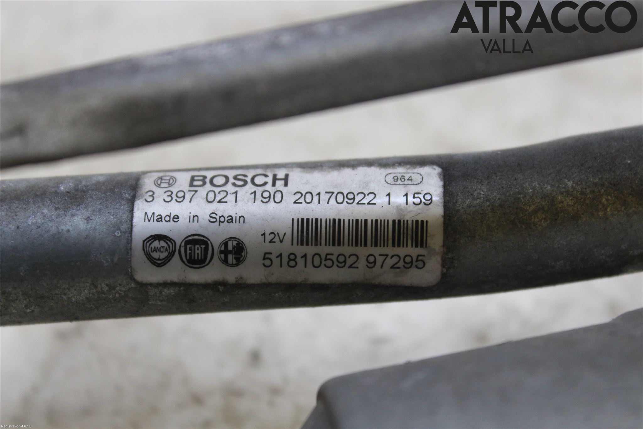 Fiat DOBLO CARGO Torkarmekanism Vindruta