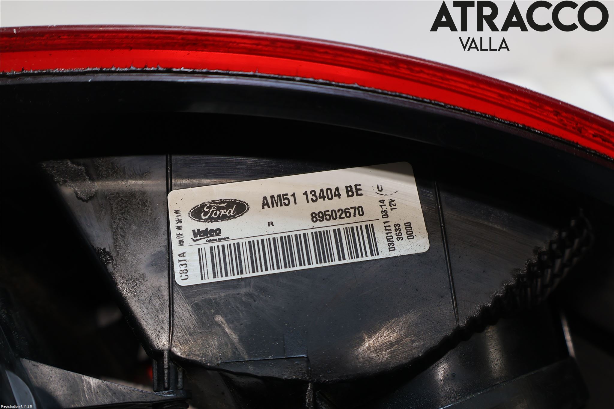 Ford C-MAX II  11-14 Bakljus Höger