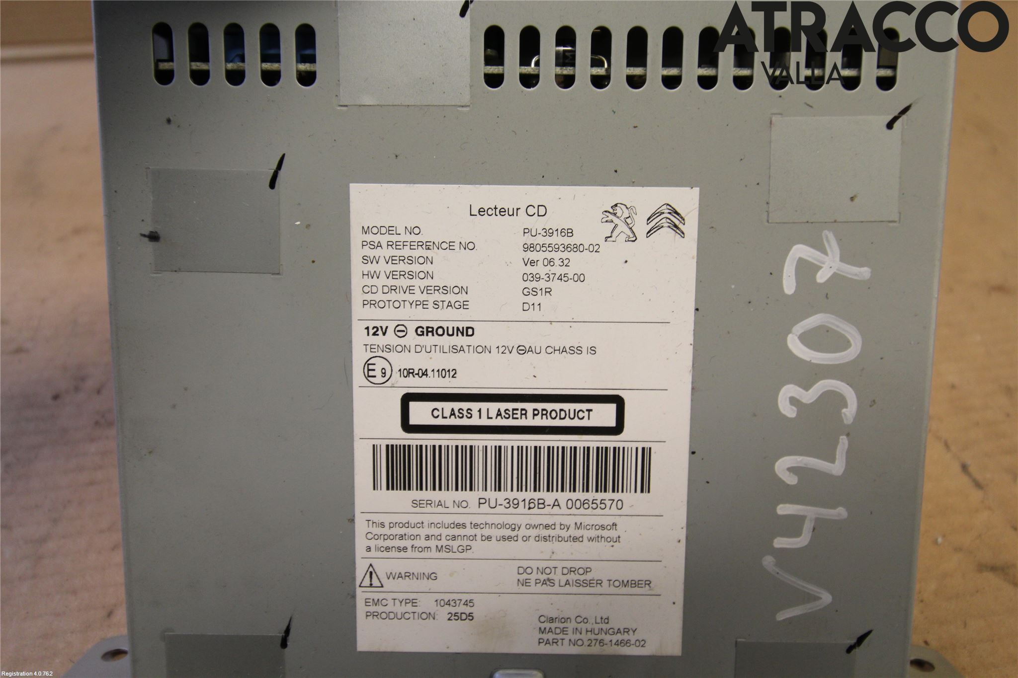 Citroen C4 II 11-18 Cd Radio - Multimediapanel