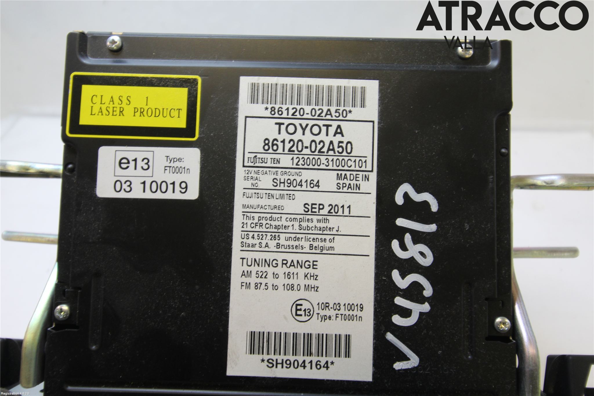 Toyota AURIS 10-12 Cd Radio - Multimediapanel