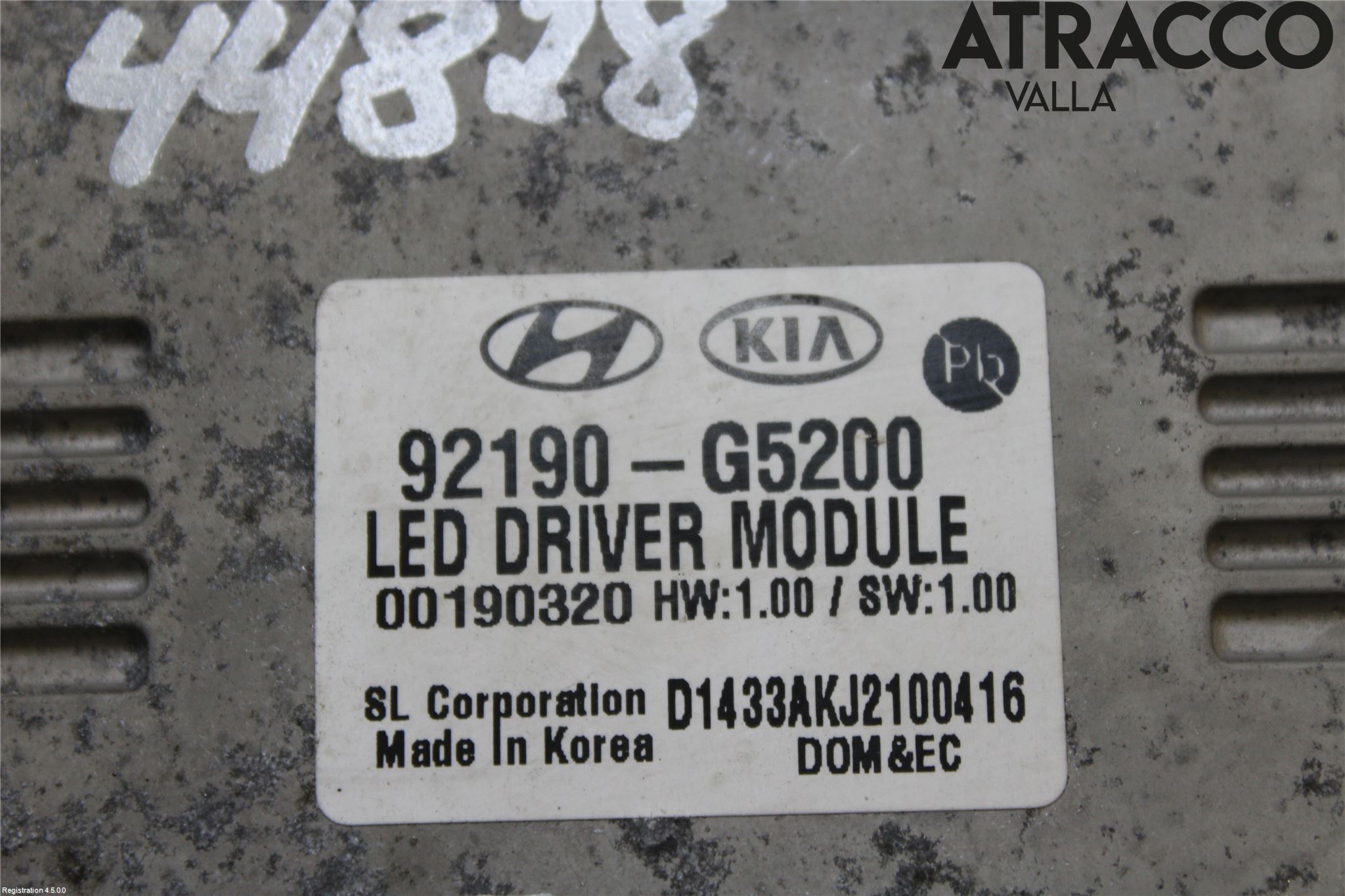 Kia NIRO (DE) 17-22 Styrenhet Strålkastare