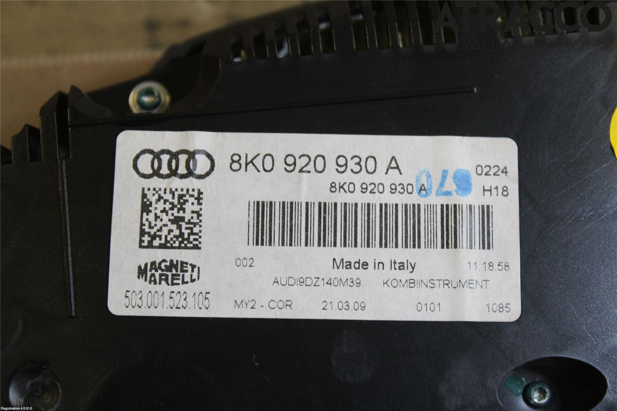 Audi A4/S4 08-11 Instrument Komb