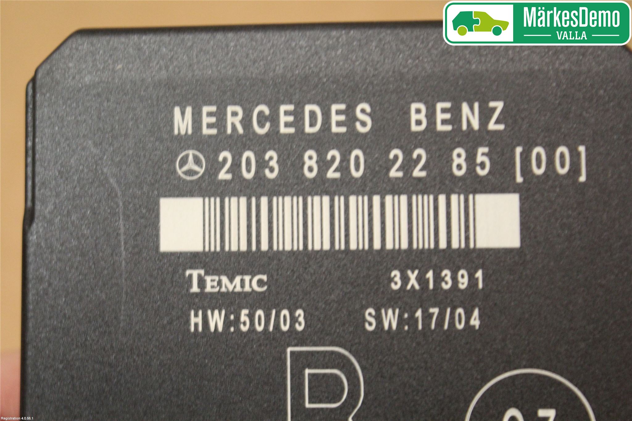 Mercedes-Benz MB C (203) 00-07 Styrenhet Dörr