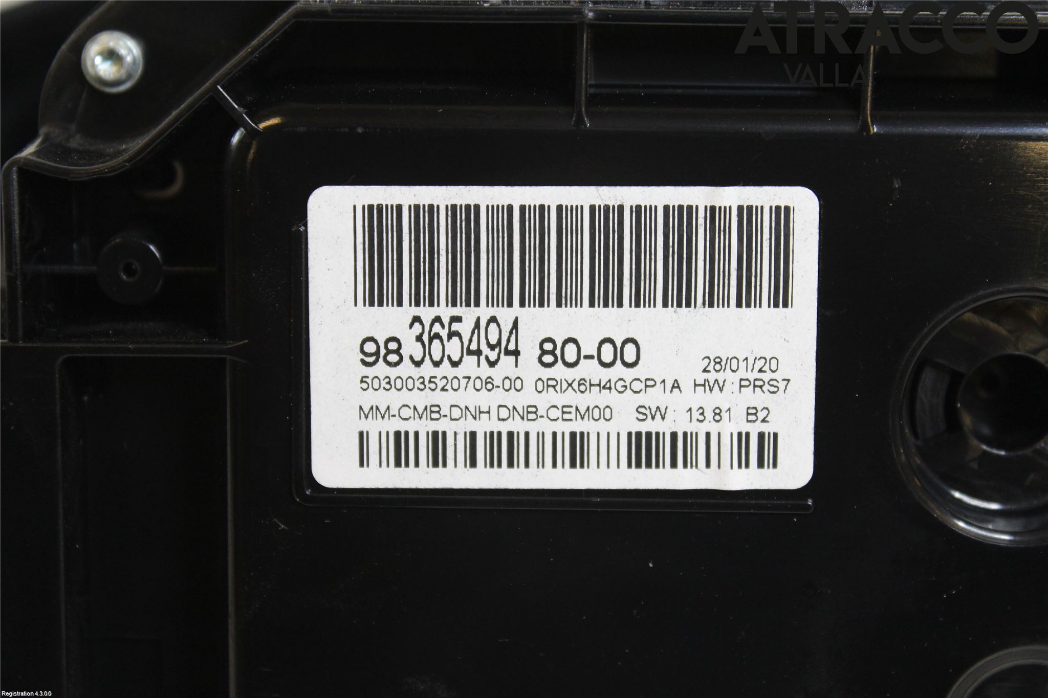Peugeot 3008 17-24 Instrument Komb